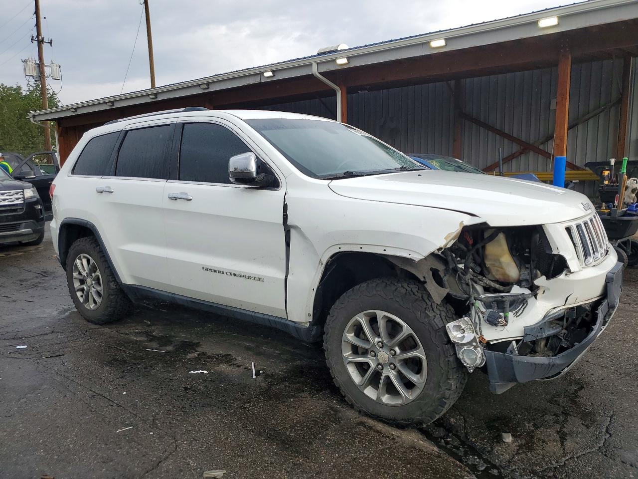 2014 Jeep Grand Cherokee Limited White vin: 1C4RJFBG2EC440695
