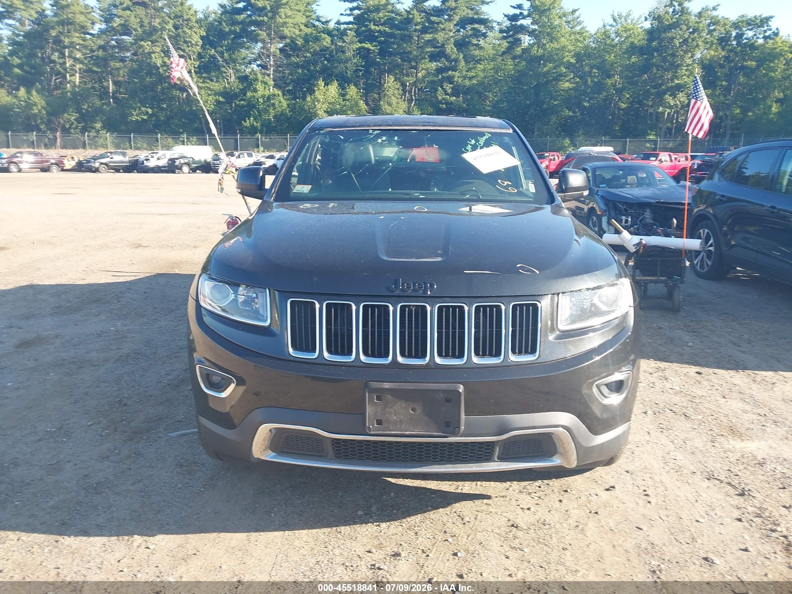 2014 Jeep Grand Cherokee Limited Black vin: 1C4RJFBG2EC505545