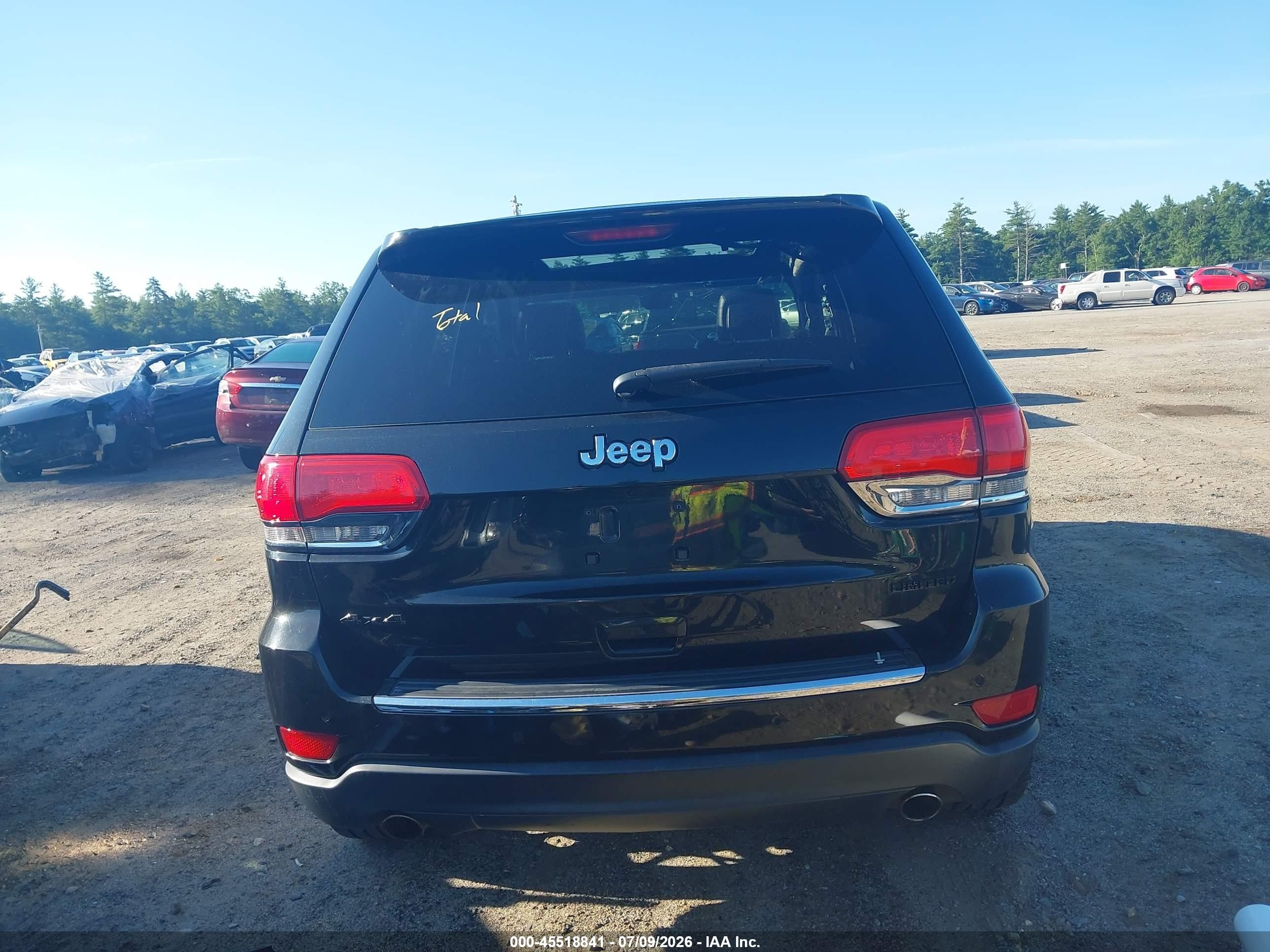2014 Jeep Grand Cherokee Limited Black vin: 1C4RJFBG2EC505545