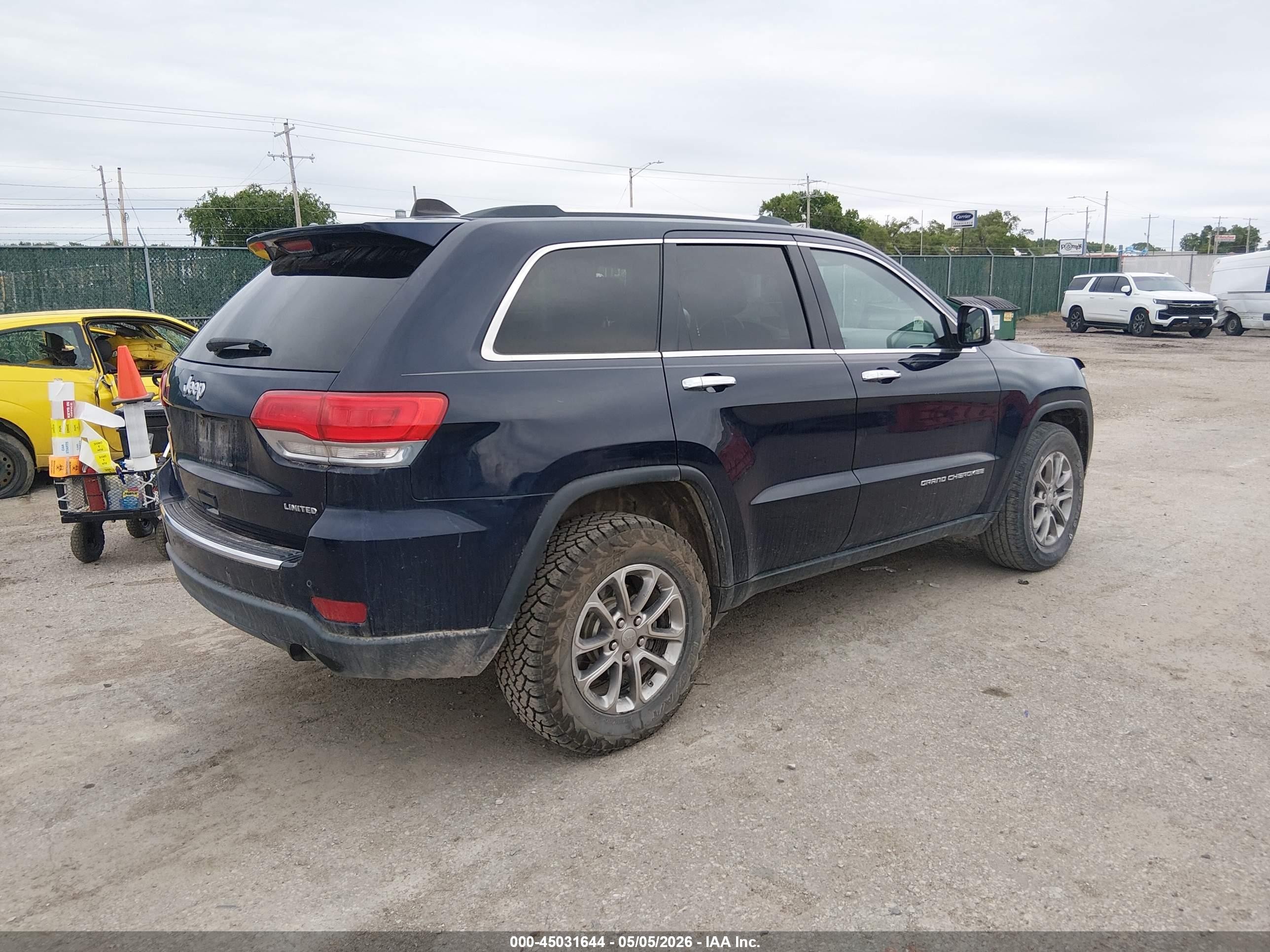 2014 Jeep Grand Cherokee Limited Dark Blue vin: 1C4RJFBG2EC516061