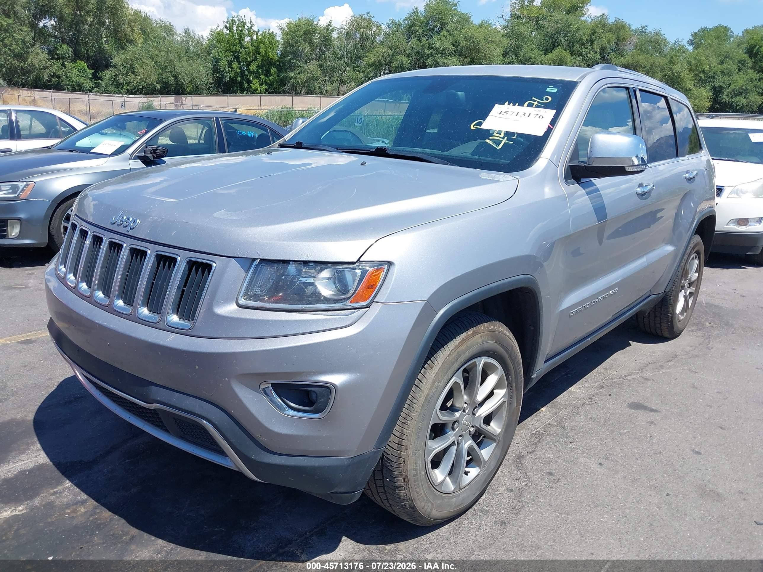 2014 Jeep Grand Cherokee Limited Silver vin: 1C4RJFBG2EC525603