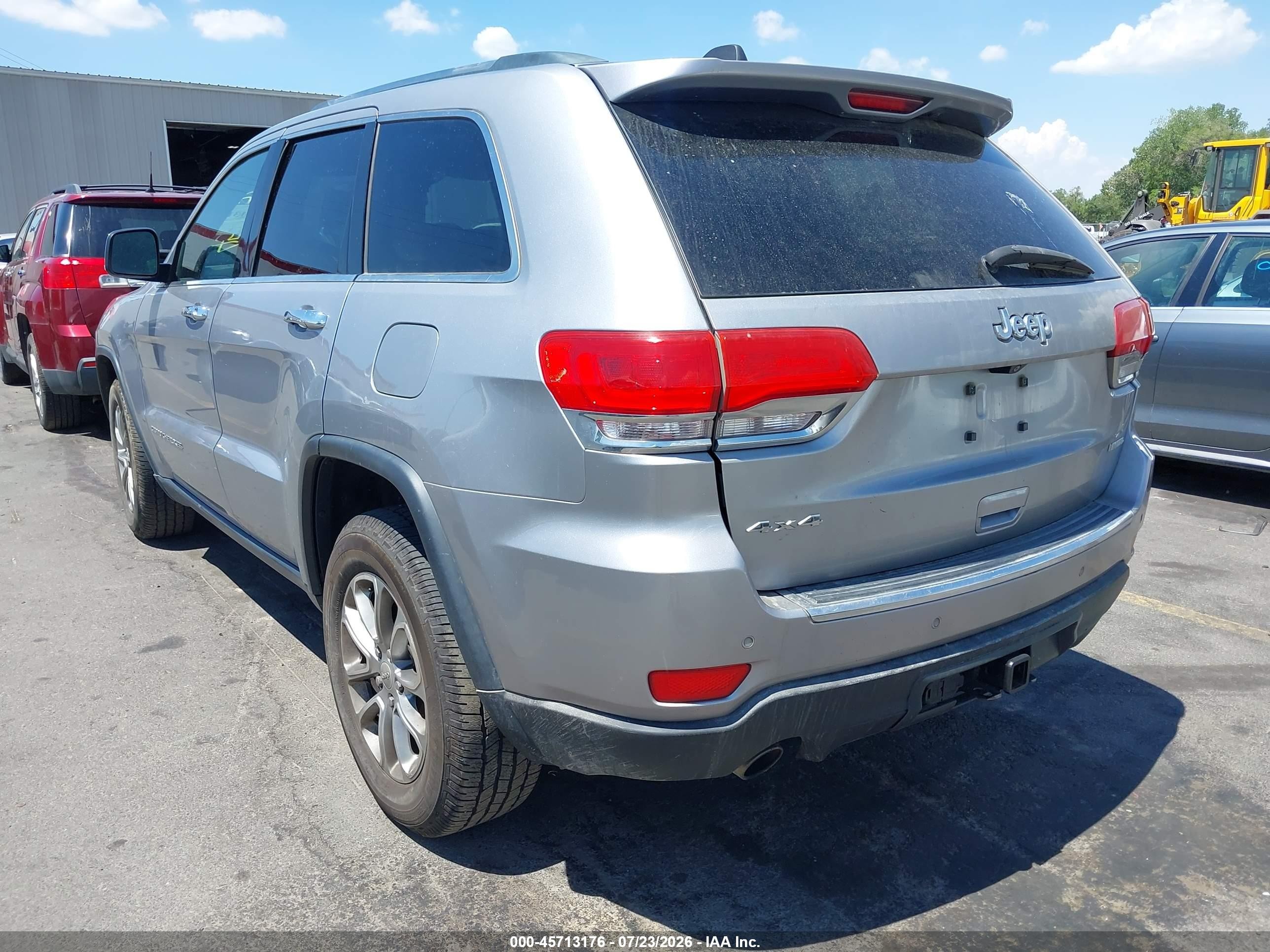 2014 Jeep Grand Cherokee Limited Silver vin: 1C4RJFBG2EC525603