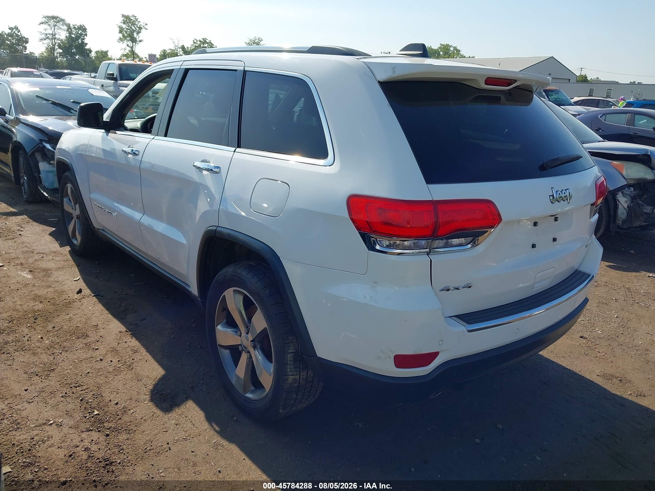 2014 Jeep Grand Cherokee Limited Белый vin: 1C4RJFBG2EC541025