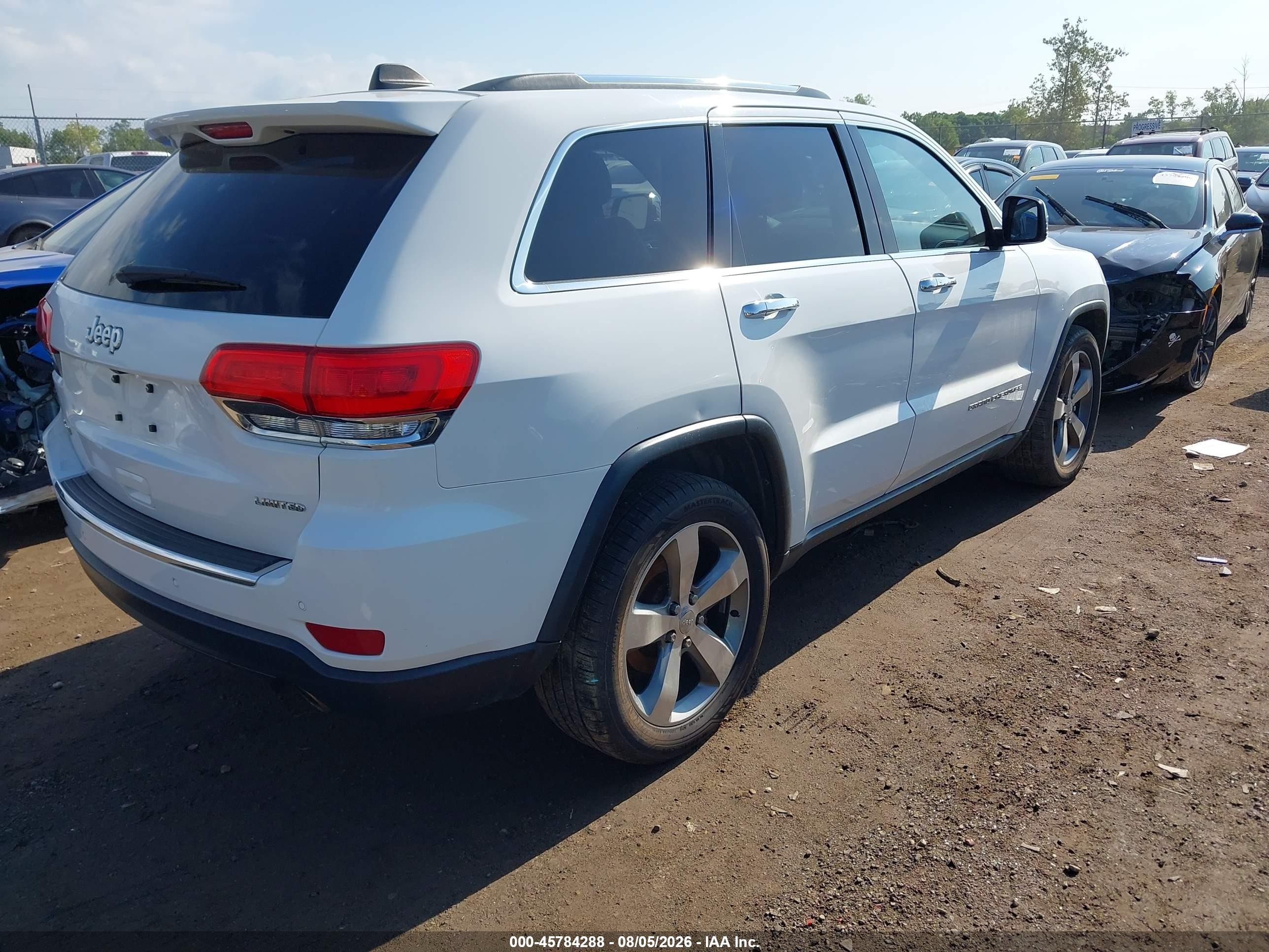 2014 Jeep Grand Cherokee Limited Белый vin: 1C4RJFBG2EC541025