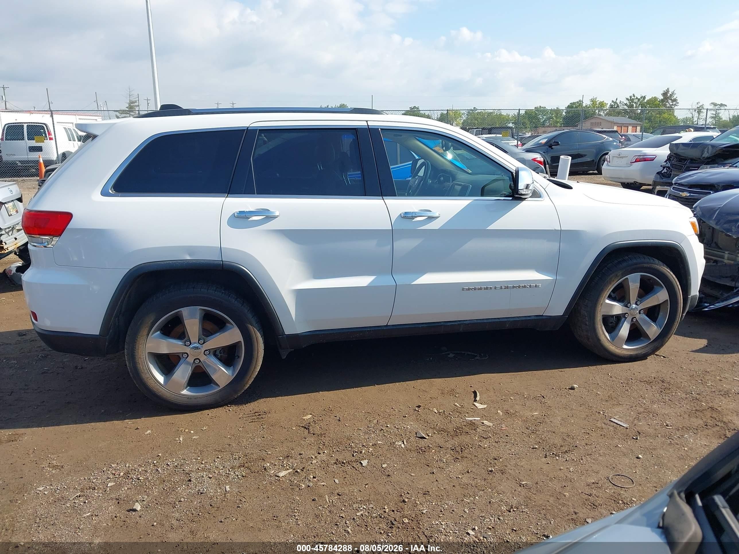2014 Jeep Grand Cherokee Limited Белый vin: 1C4RJFBG2EC541025