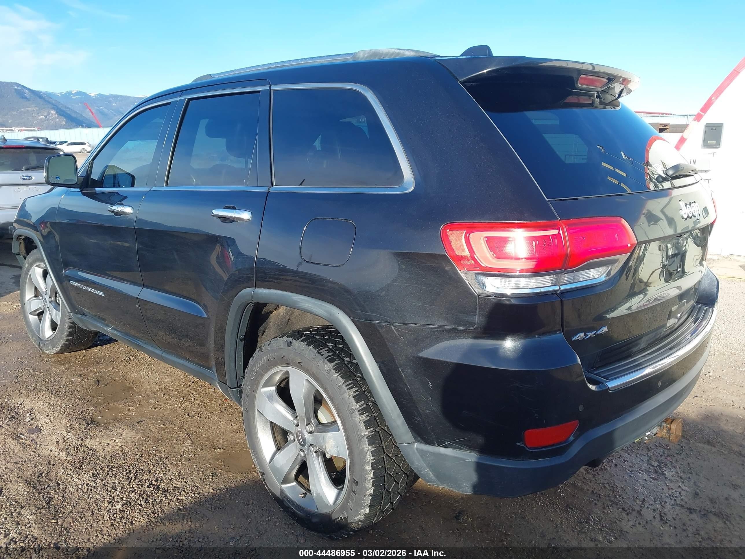 2014 Jeep Grand Cherokee Limited Black vin: 1C4RJFBG2EC554471