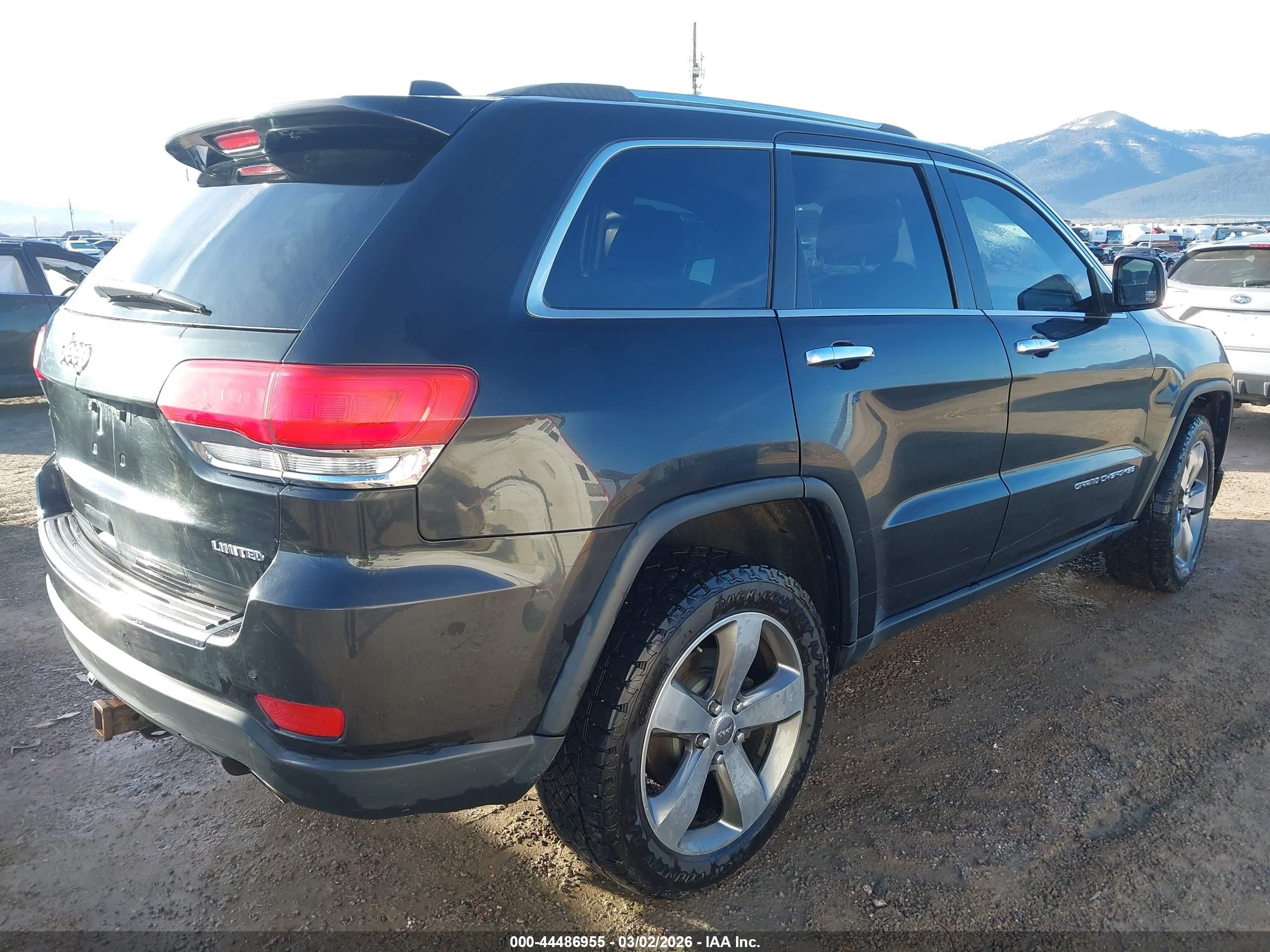 2014 Jeep Grand Cherokee Limited Black vin: 1C4RJFBG2EC554471