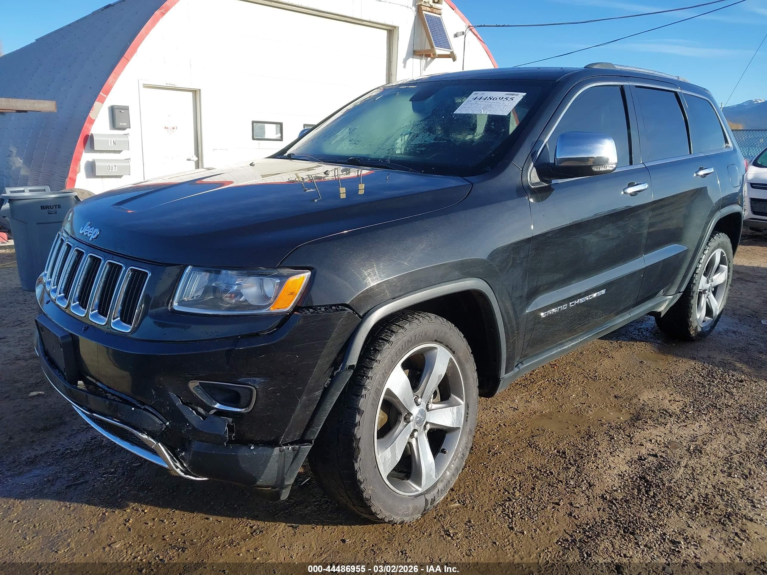2014 Jeep Grand Cherokee Limited Black vin: 1C4RJFBG2EC554471