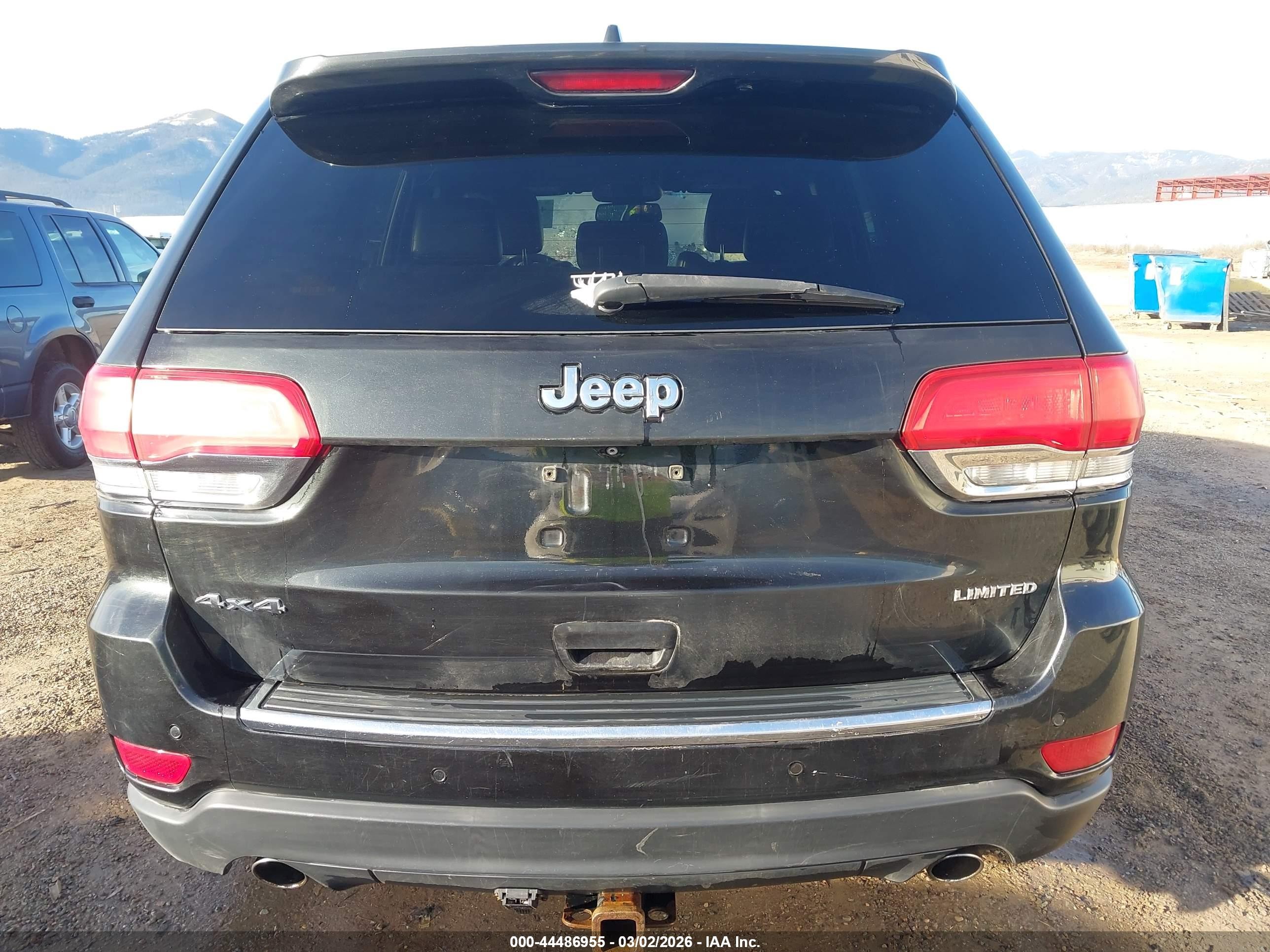 2014 Jeep Grand Cherokee Limited Black vin: 1C4RJFBG2EC554471
