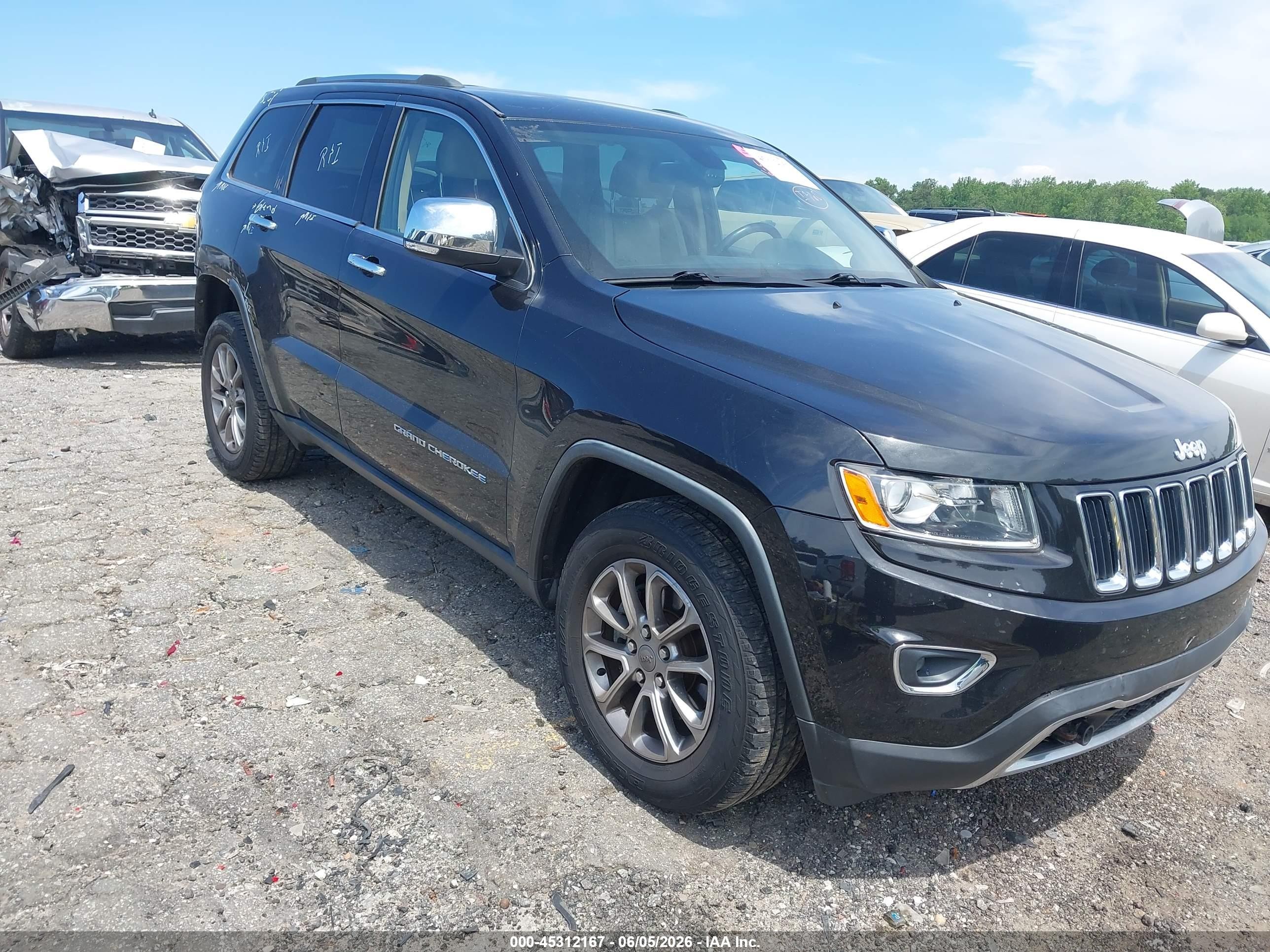2014 Jeep Grand Cherokee Limited Black vin: 1C4RJFBG2EC556799