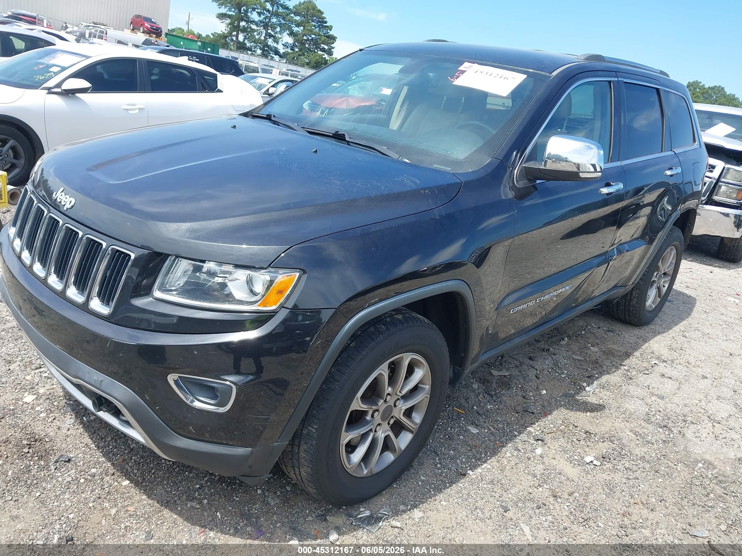 2014 Jeep Grand Cherokee Limited Black vin: 1C4RJFBG2EC556799