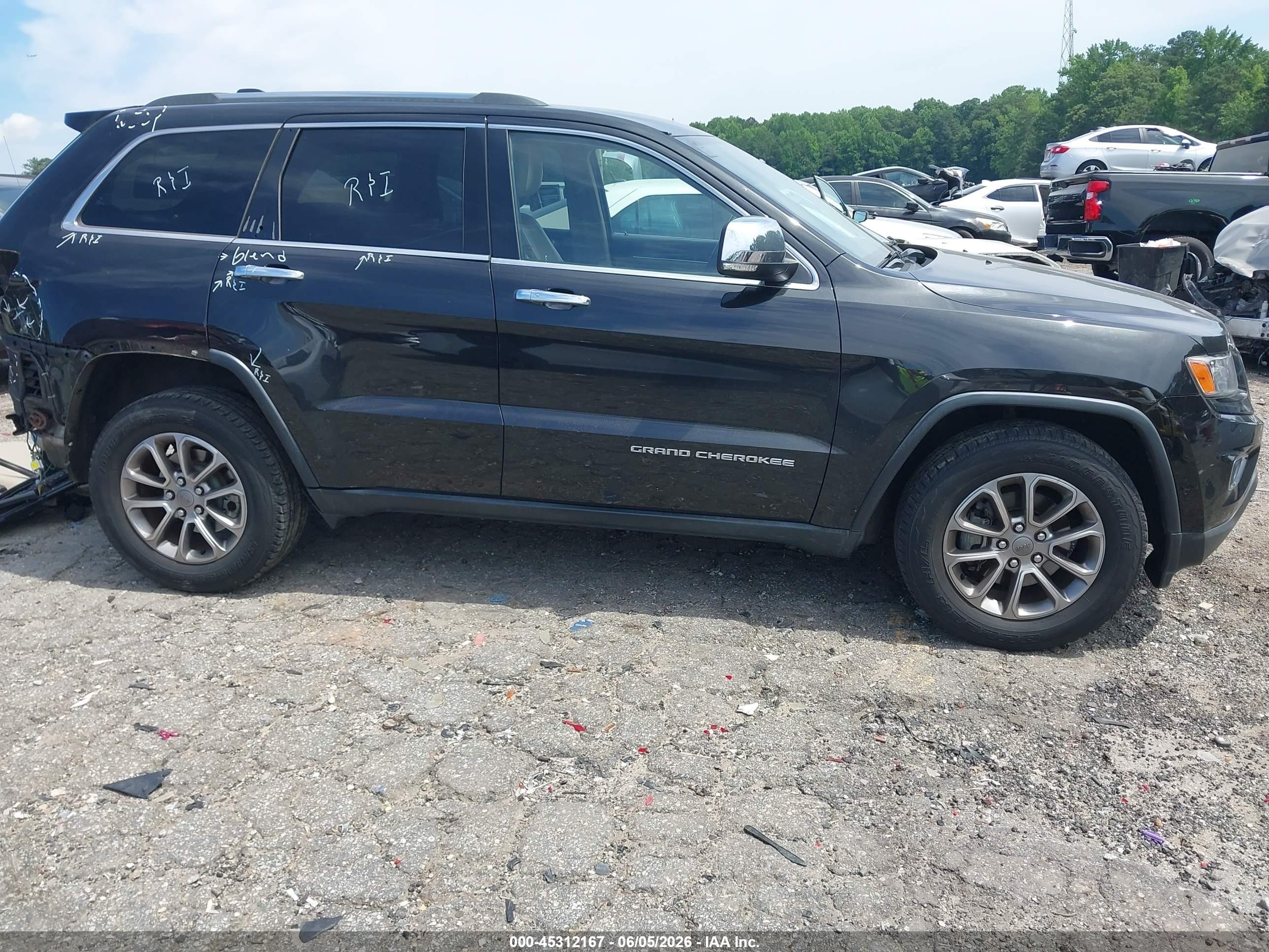 2014 Jeep Grand Cherokee Limited Black vin: 1C4RJFBG2EC556799