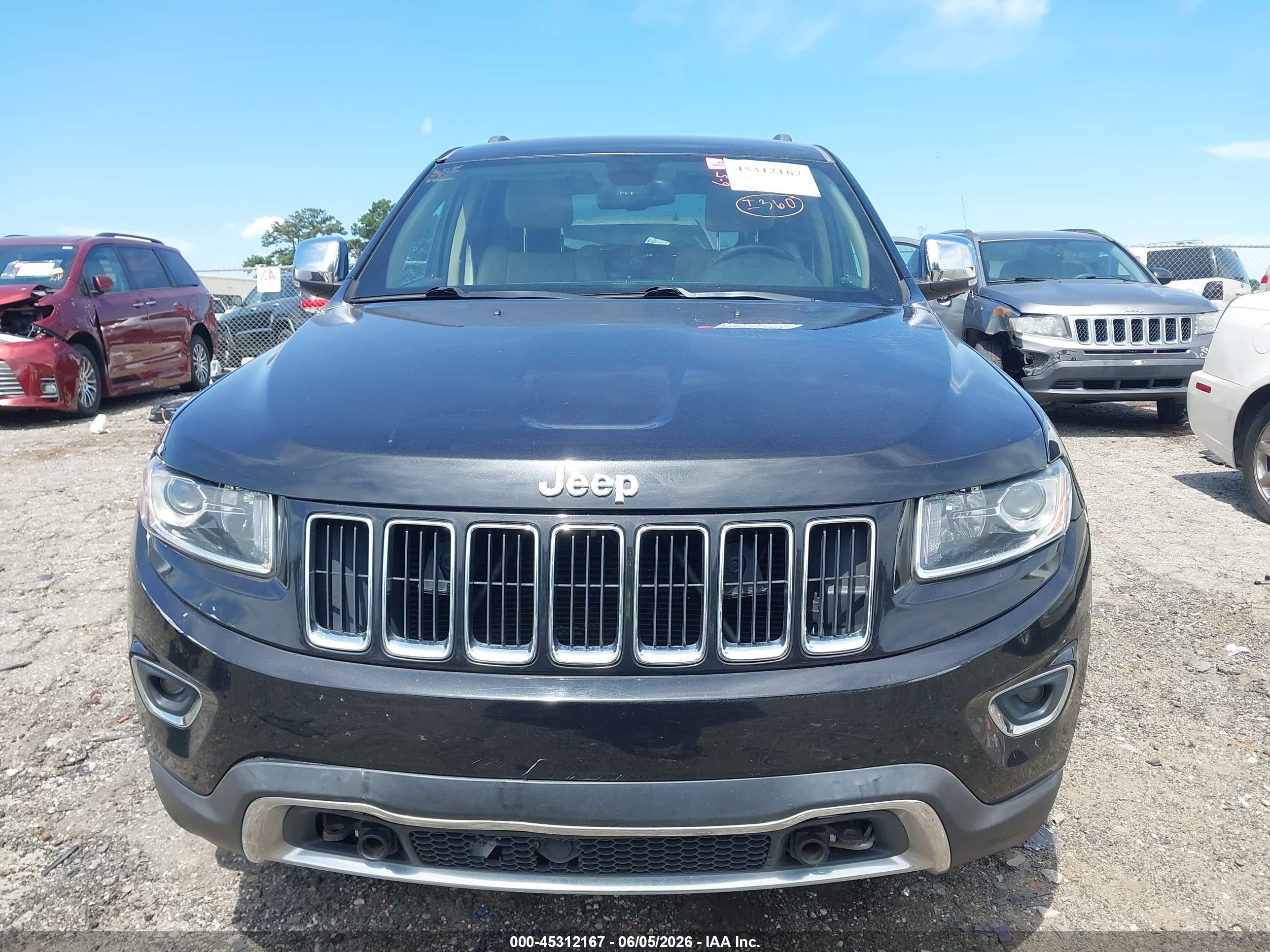 2014 Jeep Grand Cherokee Limited Black vin: 1C4RJFBG2EC556799