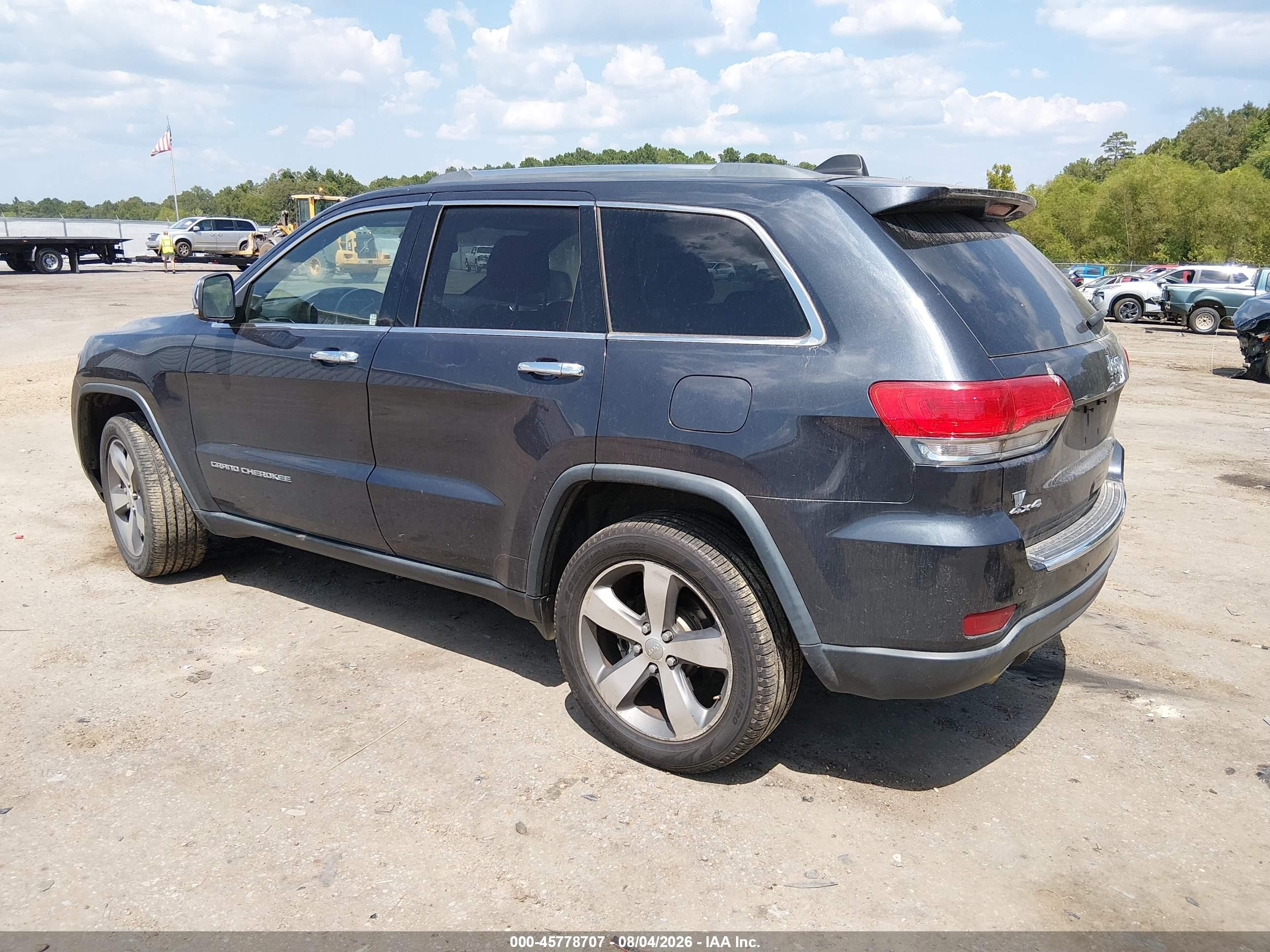 2014 Jeep Grand Cherokee Limited Black vin: 1C4RJFBG2EC578284