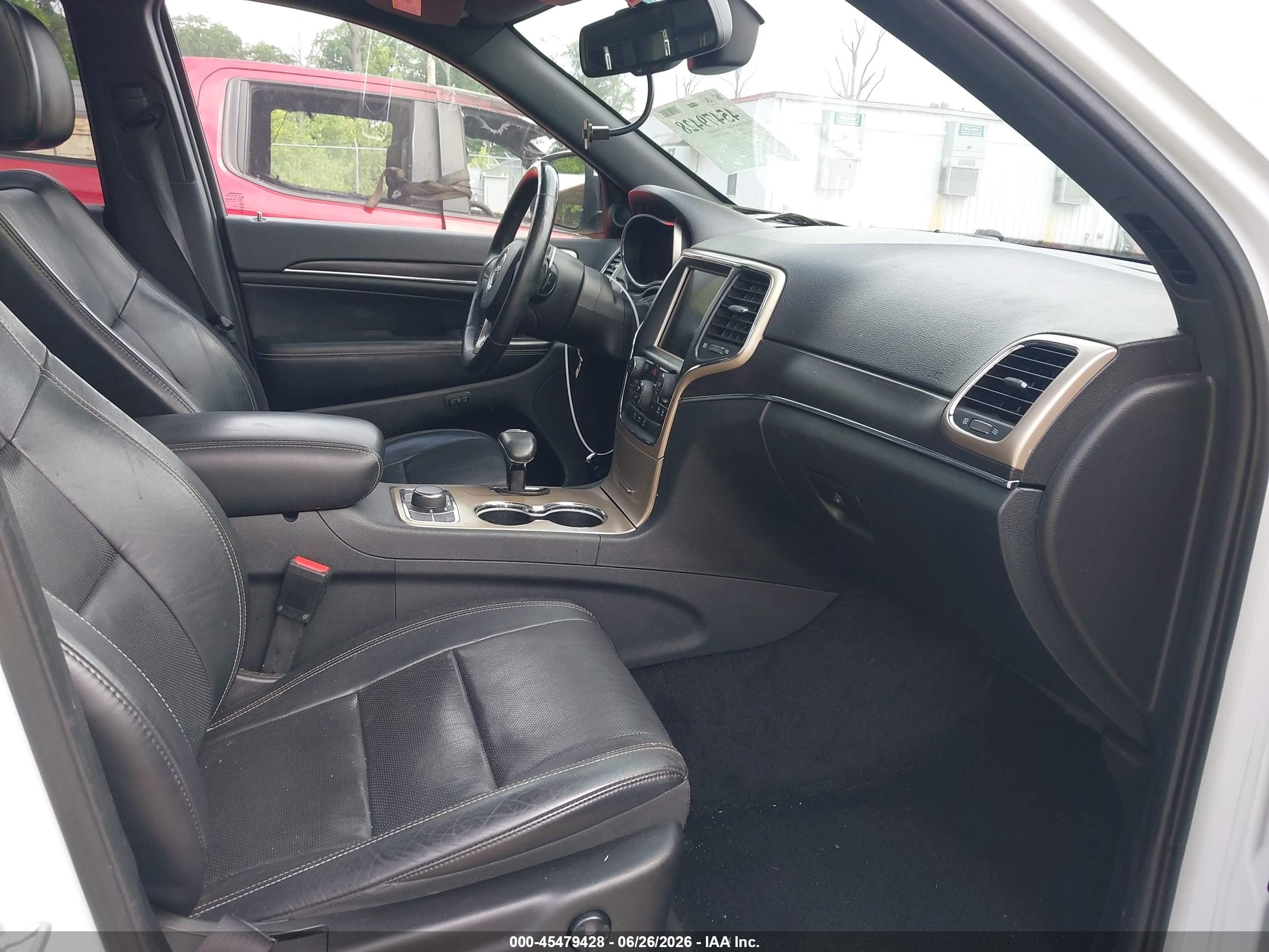 2014 Jeep Grand Cherokee Limited White vin: 1C4RJFBG2EC579001