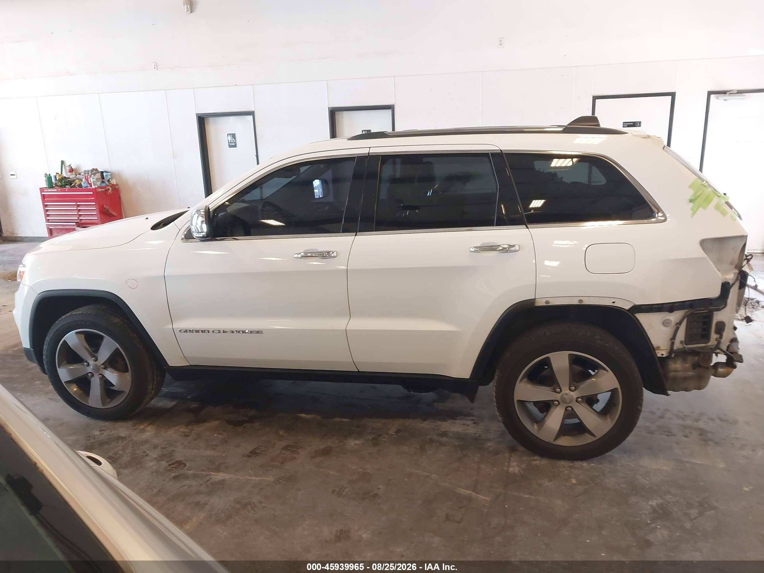 2014 Jeep Grand Cherokee Limited White vin: 1C4RJFBG2EC583629