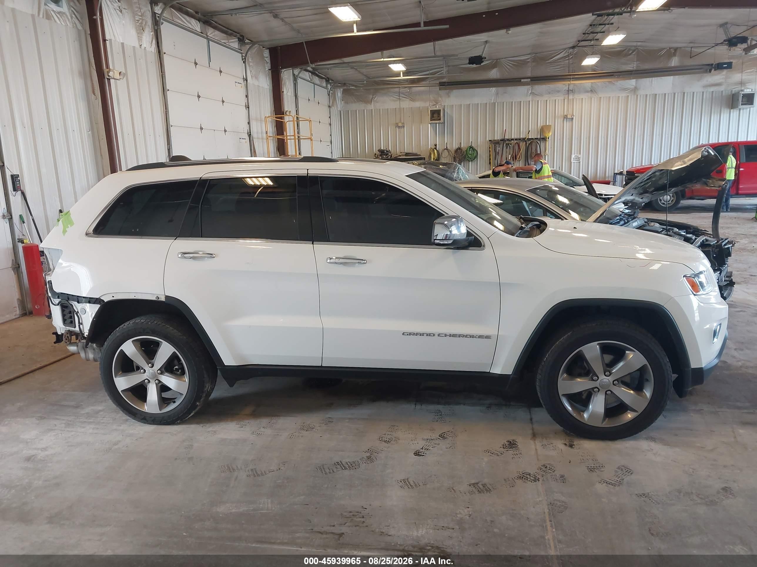 2014 Jeep Grand Cherokee Limited White vin: 1C4RJFBG2EC583629