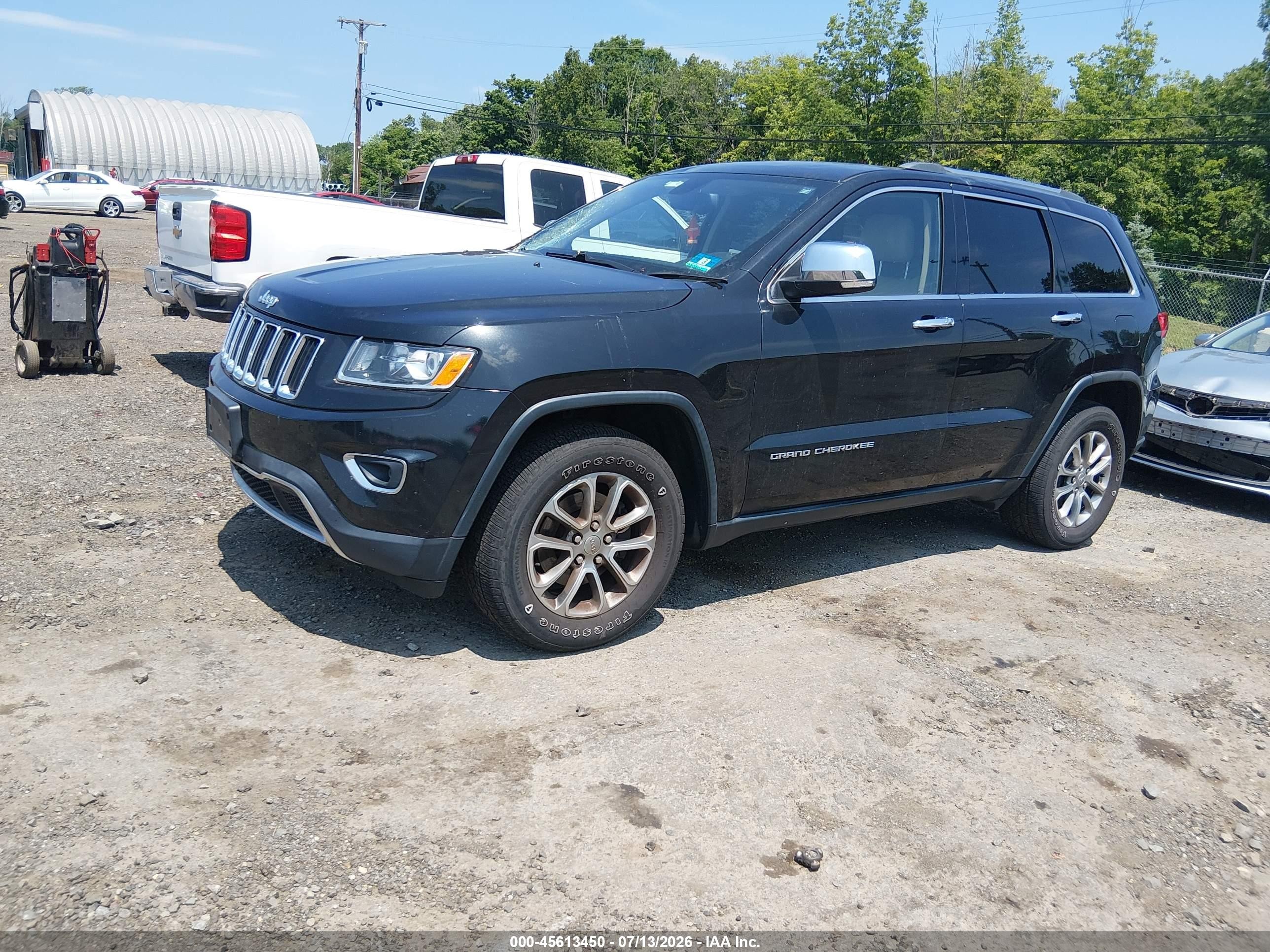 2015 Jeep Grand Cherokee Limited Black vin: 1C4RJFBG2FC107334