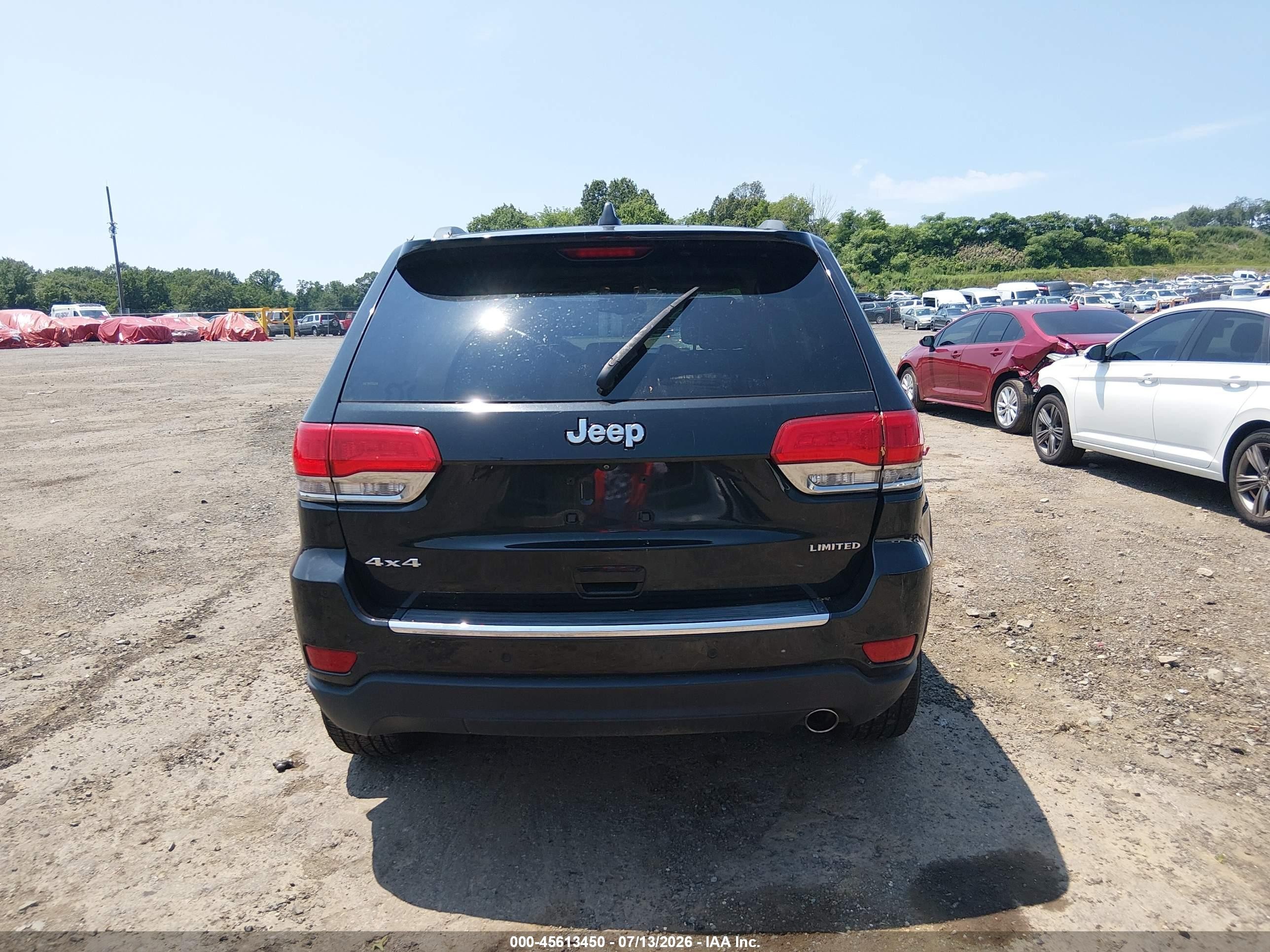 2015 Jeep Grand Cherokee Limited Black vin: 1C4RJFBG2FC107334