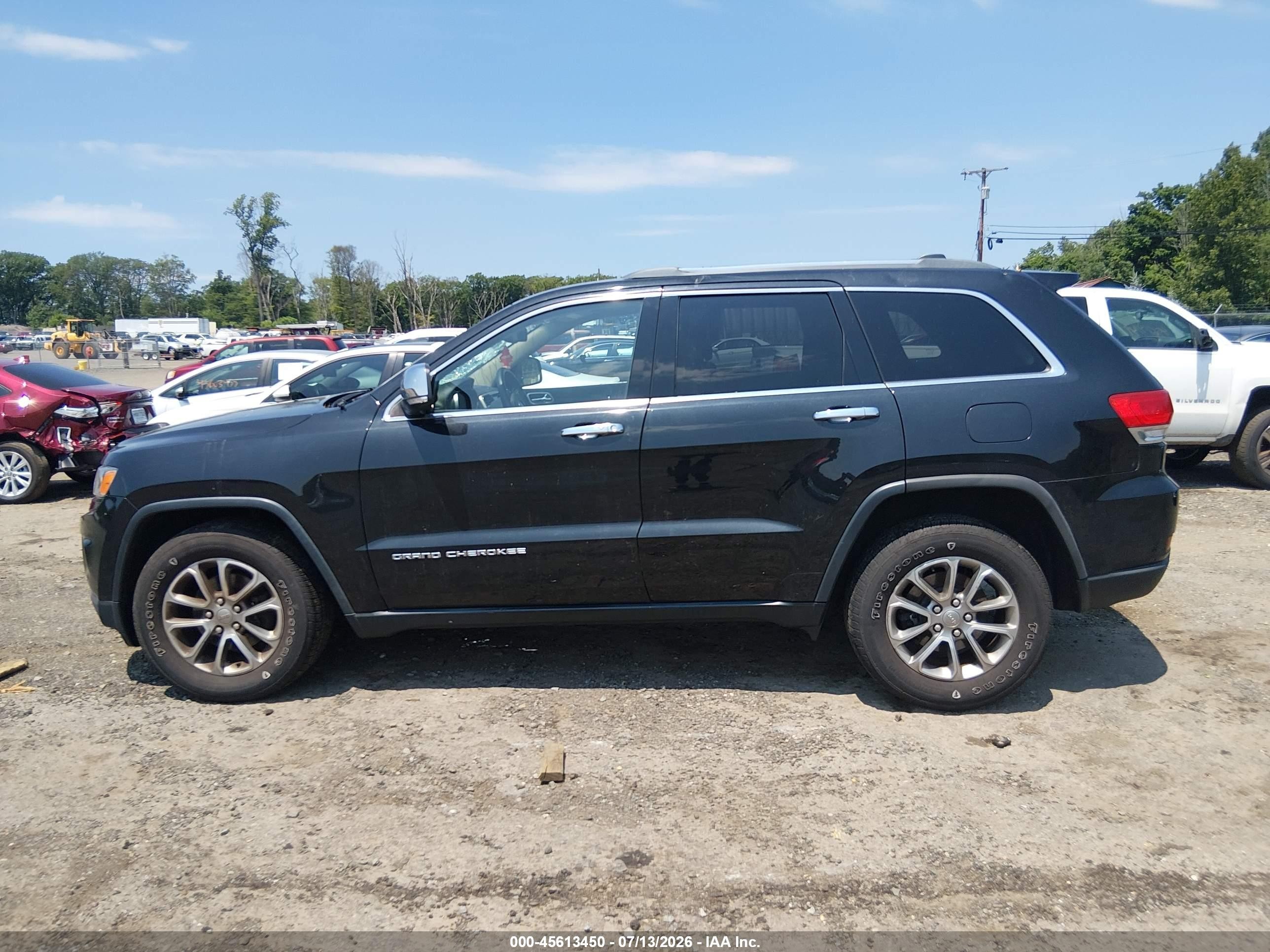 2015 Jeep Grand Cherokee Limited Black vin: 1C4RJFBG2FC107334