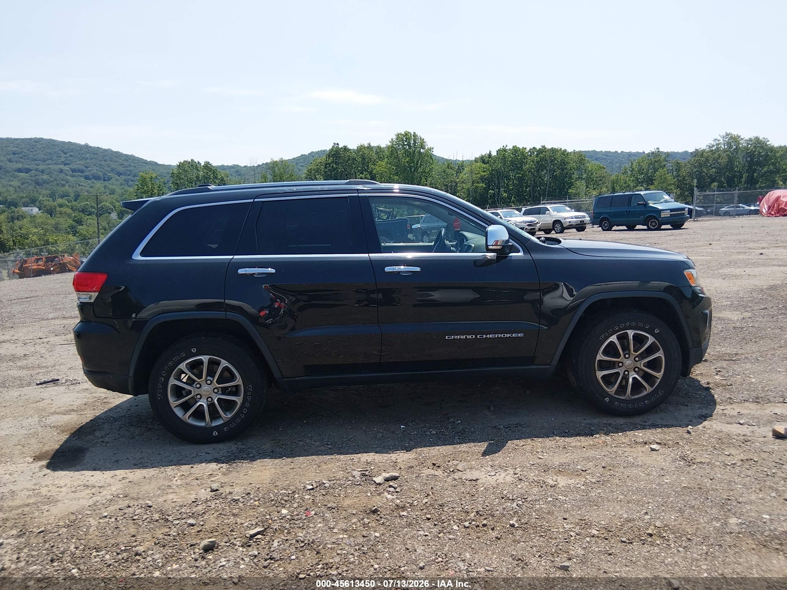 2015 Jeep Grand Cherokee Limited Black vin: 1C4RJFBG2FC107334