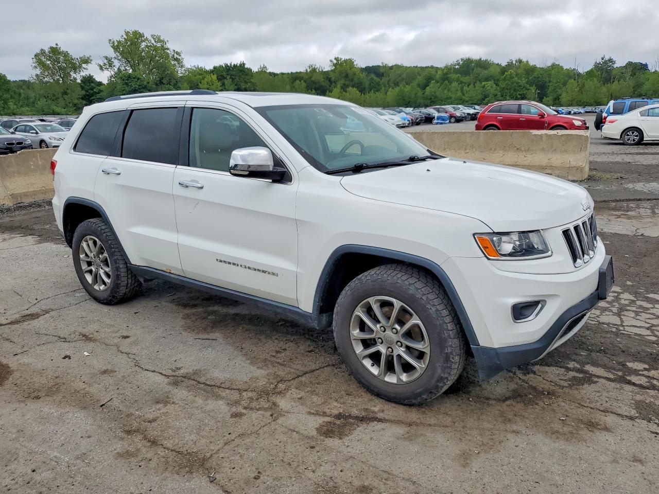 2015 Jeep Grand Cherokee Limited White vin: 1C4RJFBG2FC171437