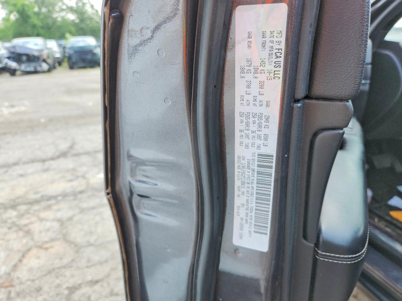 2015 Jeep Grand Cherokee Limited Charcoal vin: 1C4RJFBG2FC189615