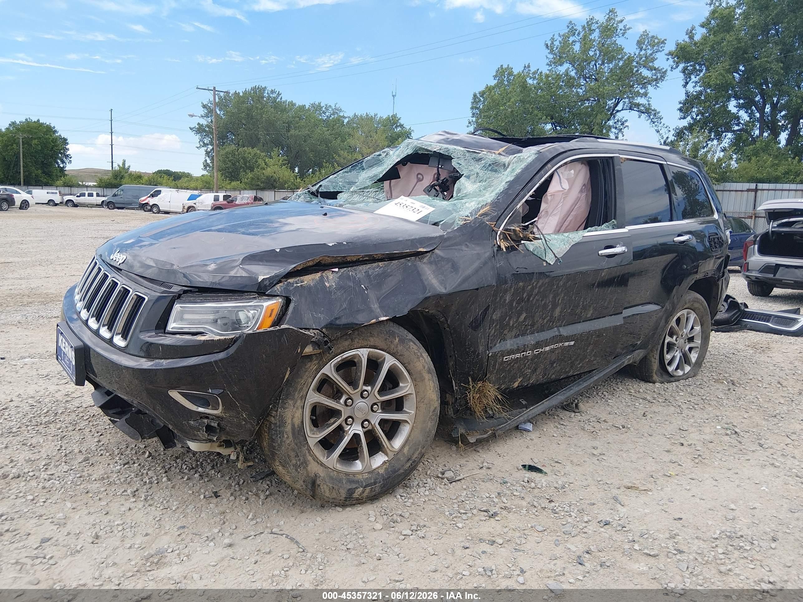 2015 Jeep Grand Cherokee Limited Black vin: 1C4RJFBG2FC229286