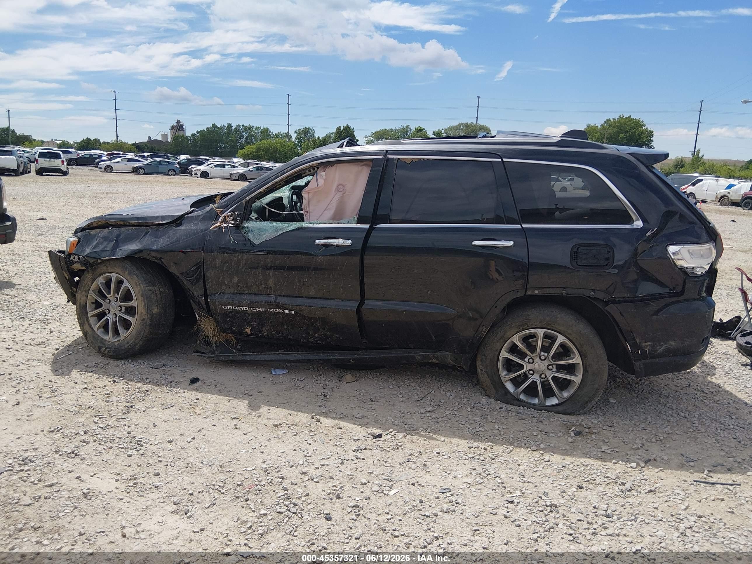 2015 Jeep Grand Cherokee Limited Black vin: 1C4RJFBG2FC229286