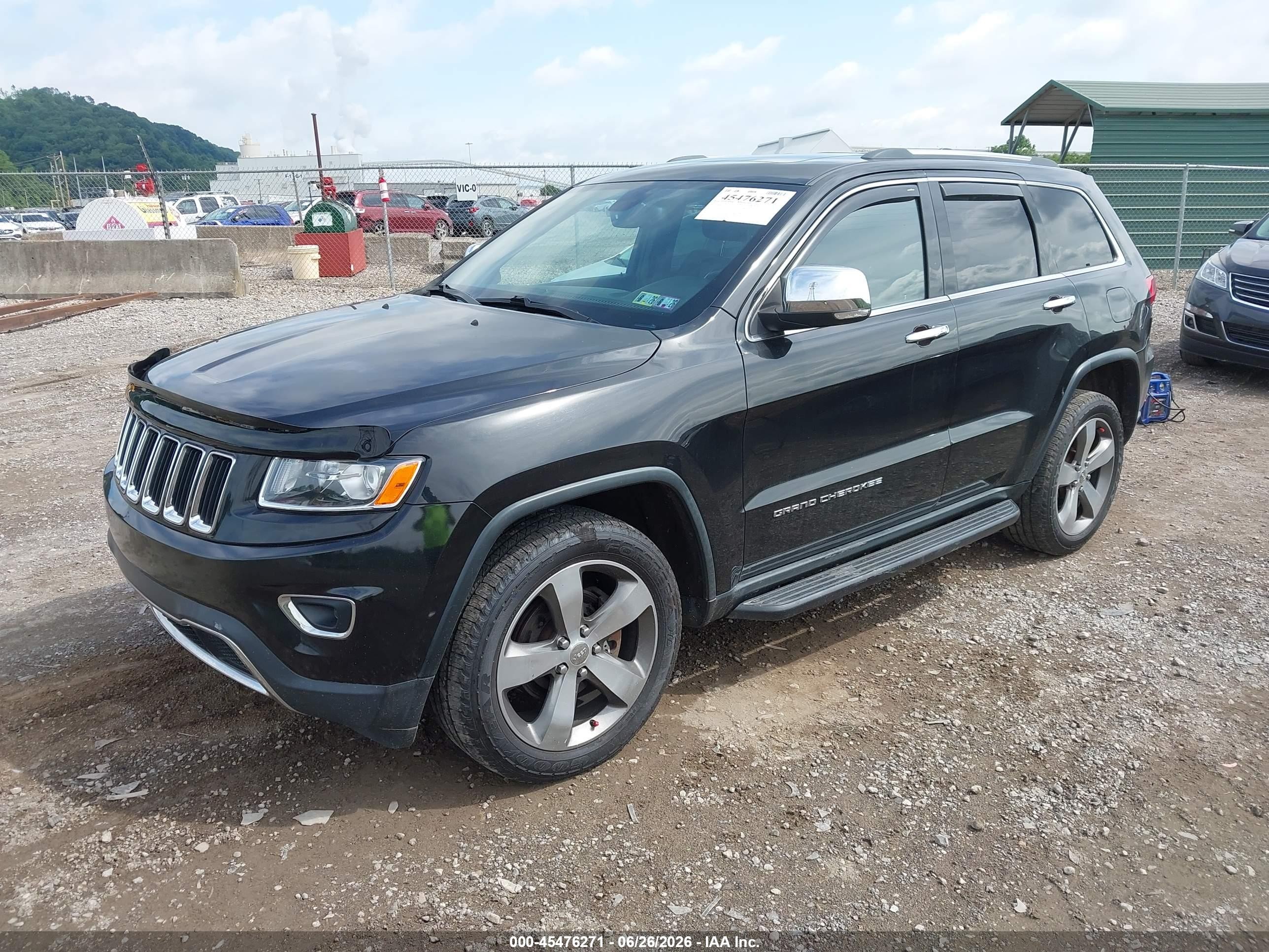 2015 Jeep Grand Cherokee Limited Black vin: 1C4RJFBG2FC605243