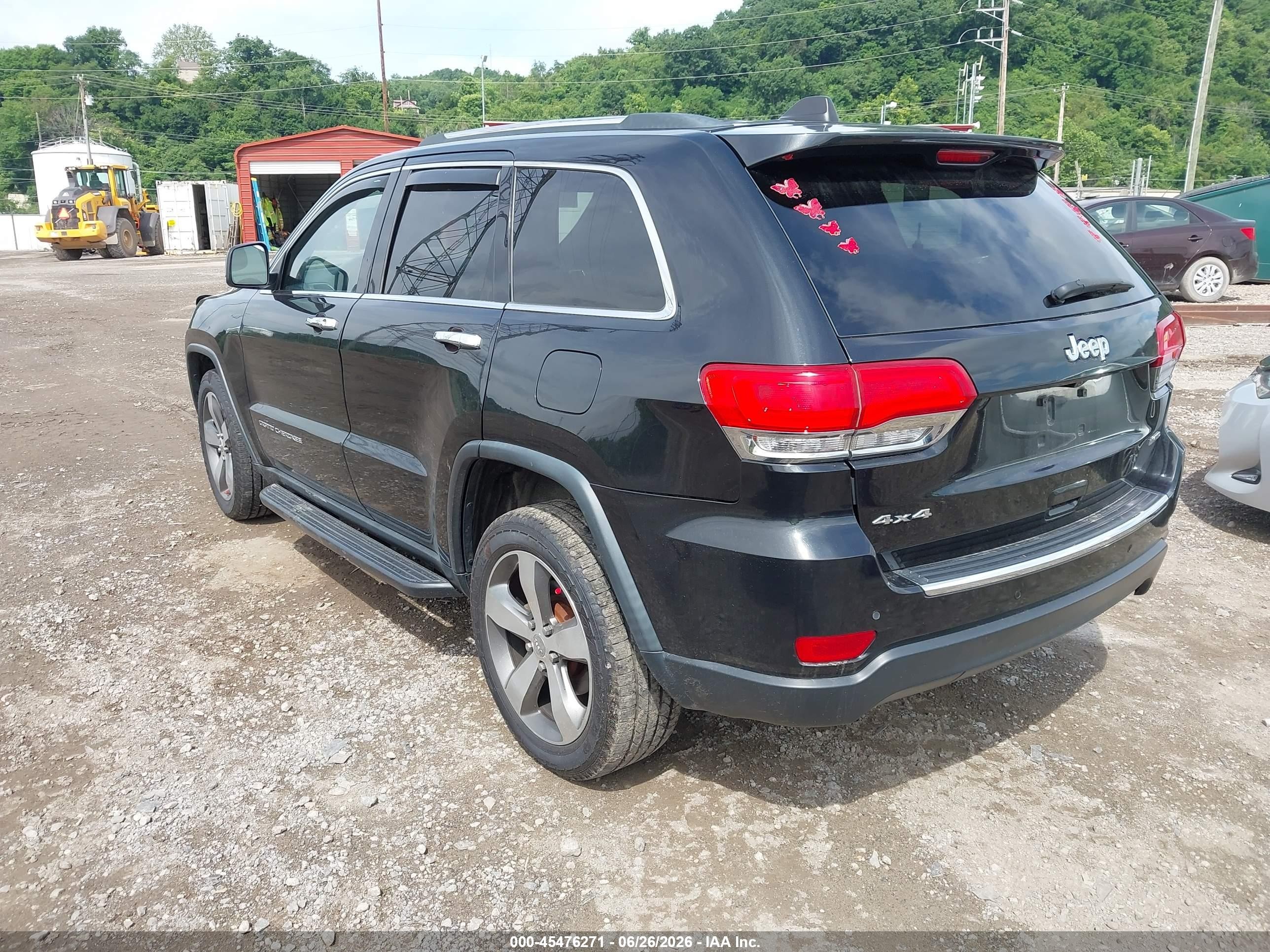 2015 Jeep Grand Cherokee Limited Black vin: 1C4RJFBG2FC605243