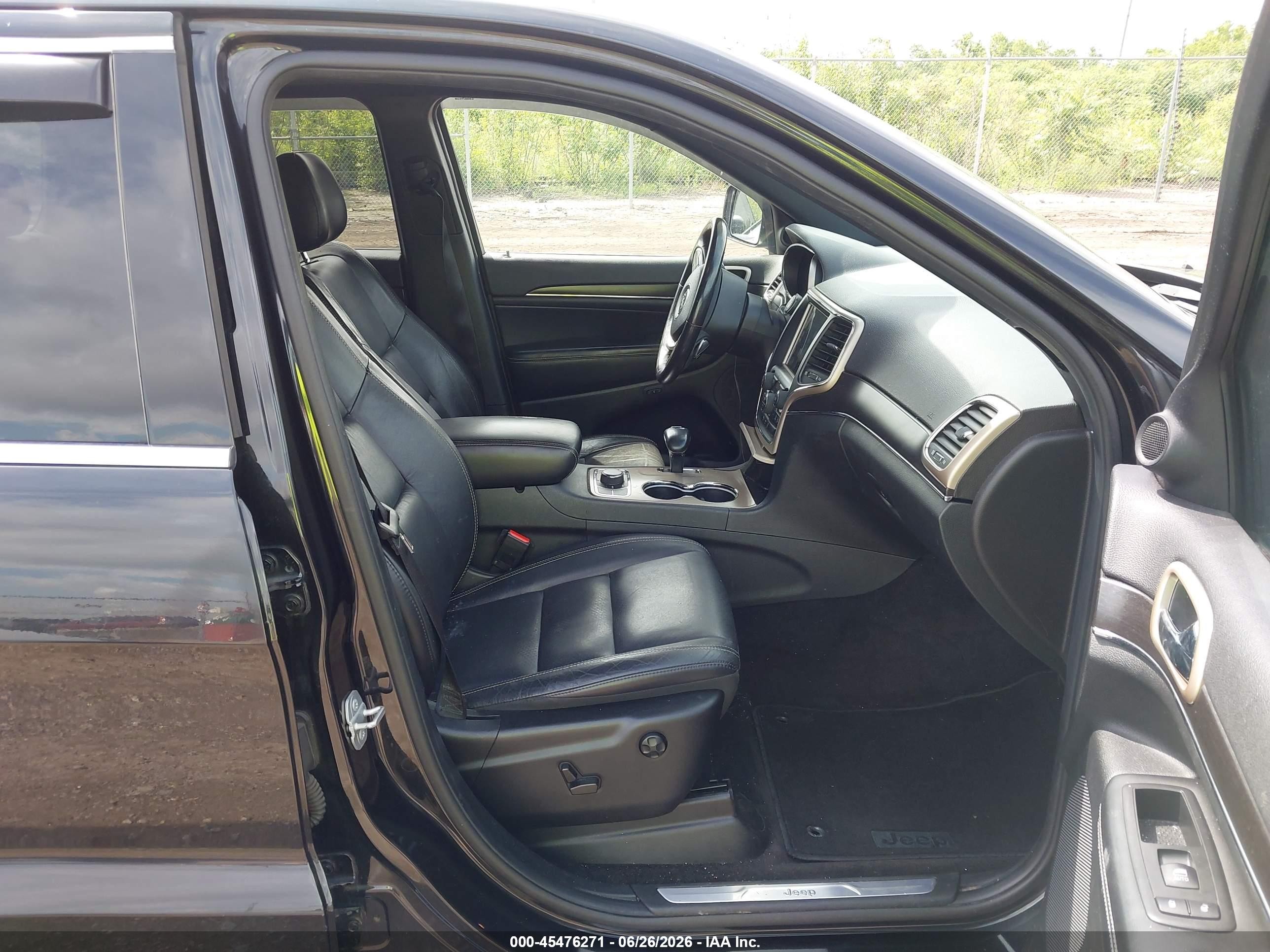 2015 Jeep Grand Cherokee Limited Black vin: 1C4RJFBG2FC605243