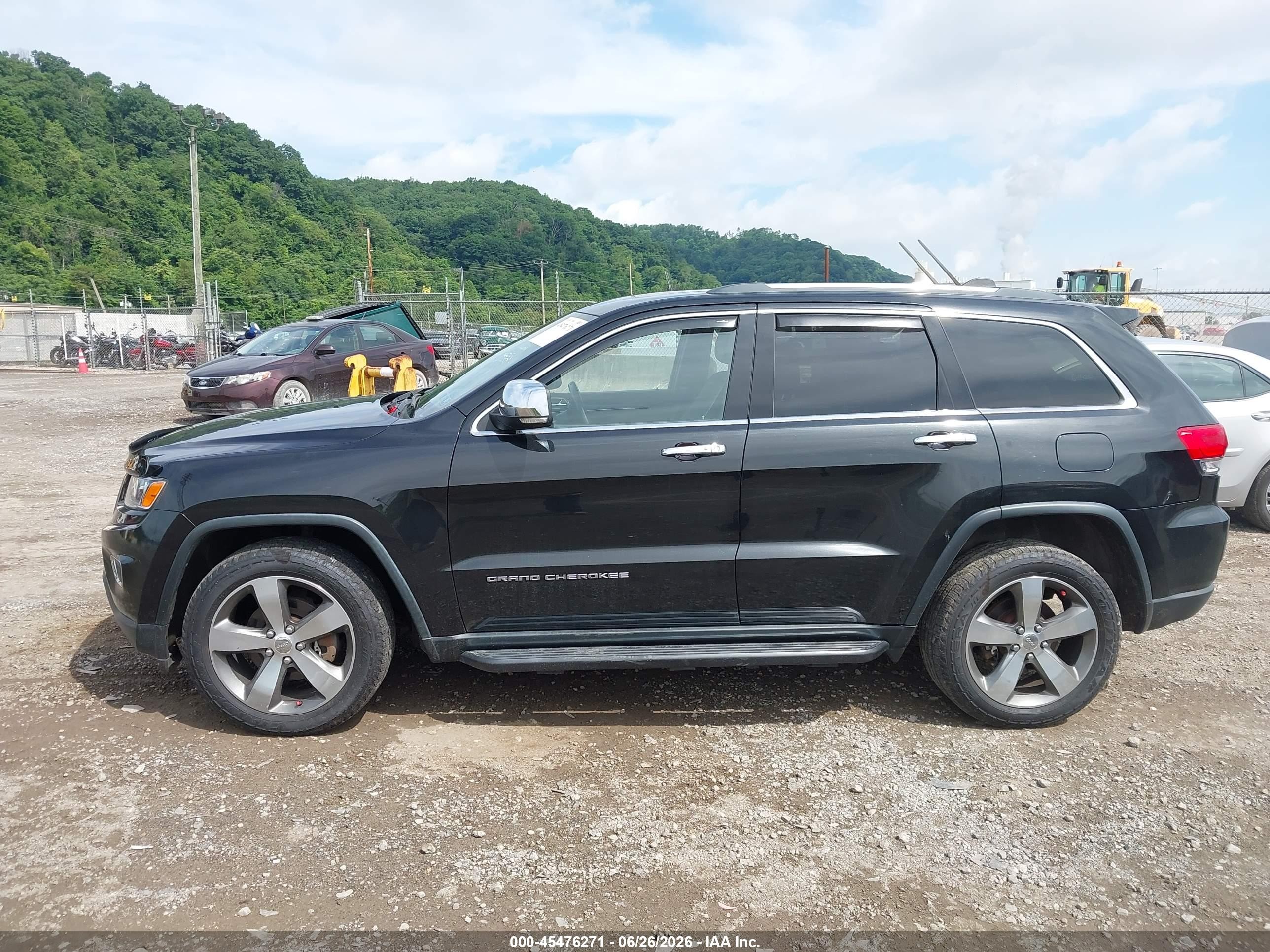 2015 Jeep Grand Cherokee Limited Black vin: 1C4RJFBG2FC605243