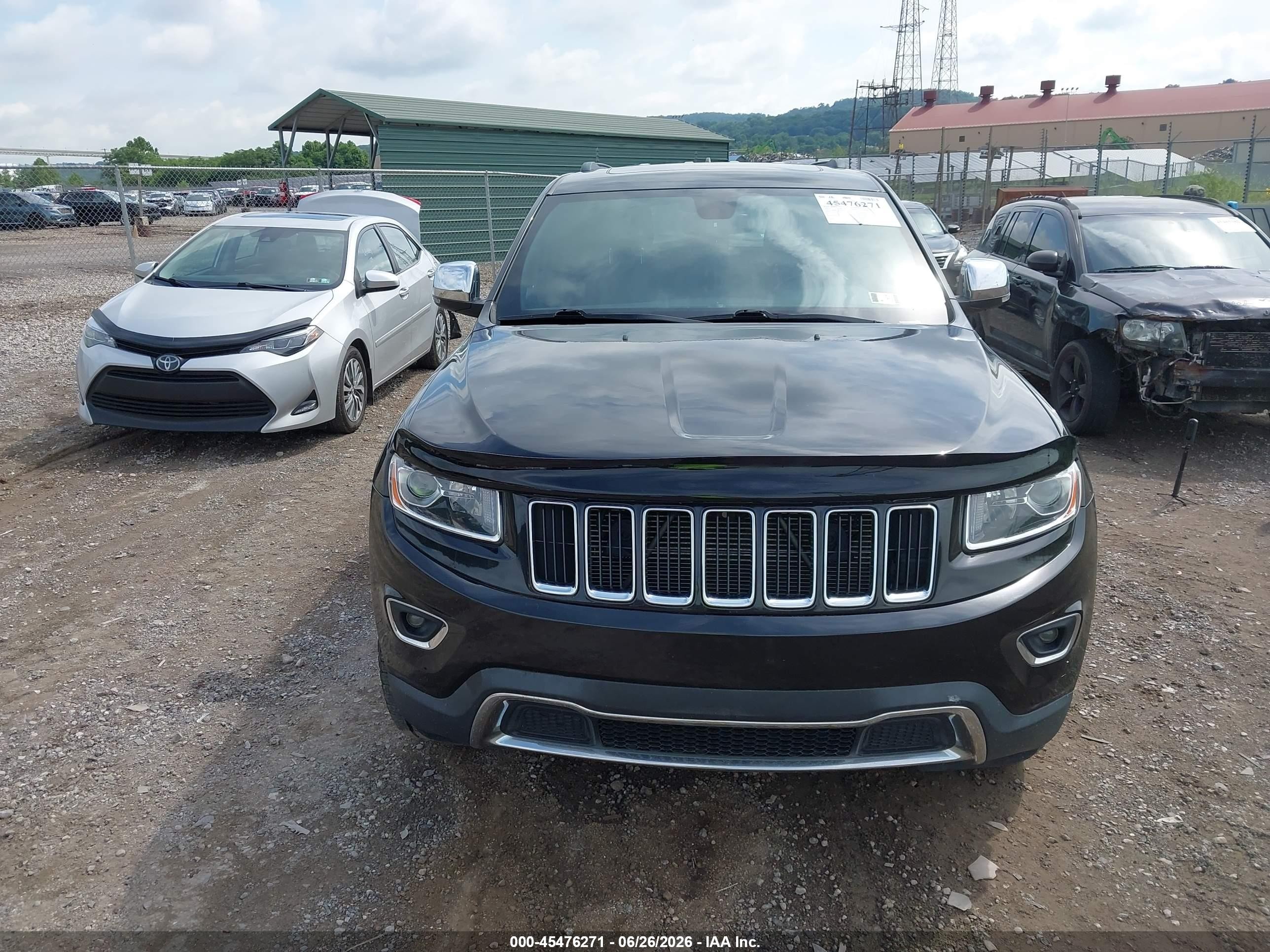 2015 Jeep Grand Cherokee Limited Black vin: 1C4RJFBG2FC605243