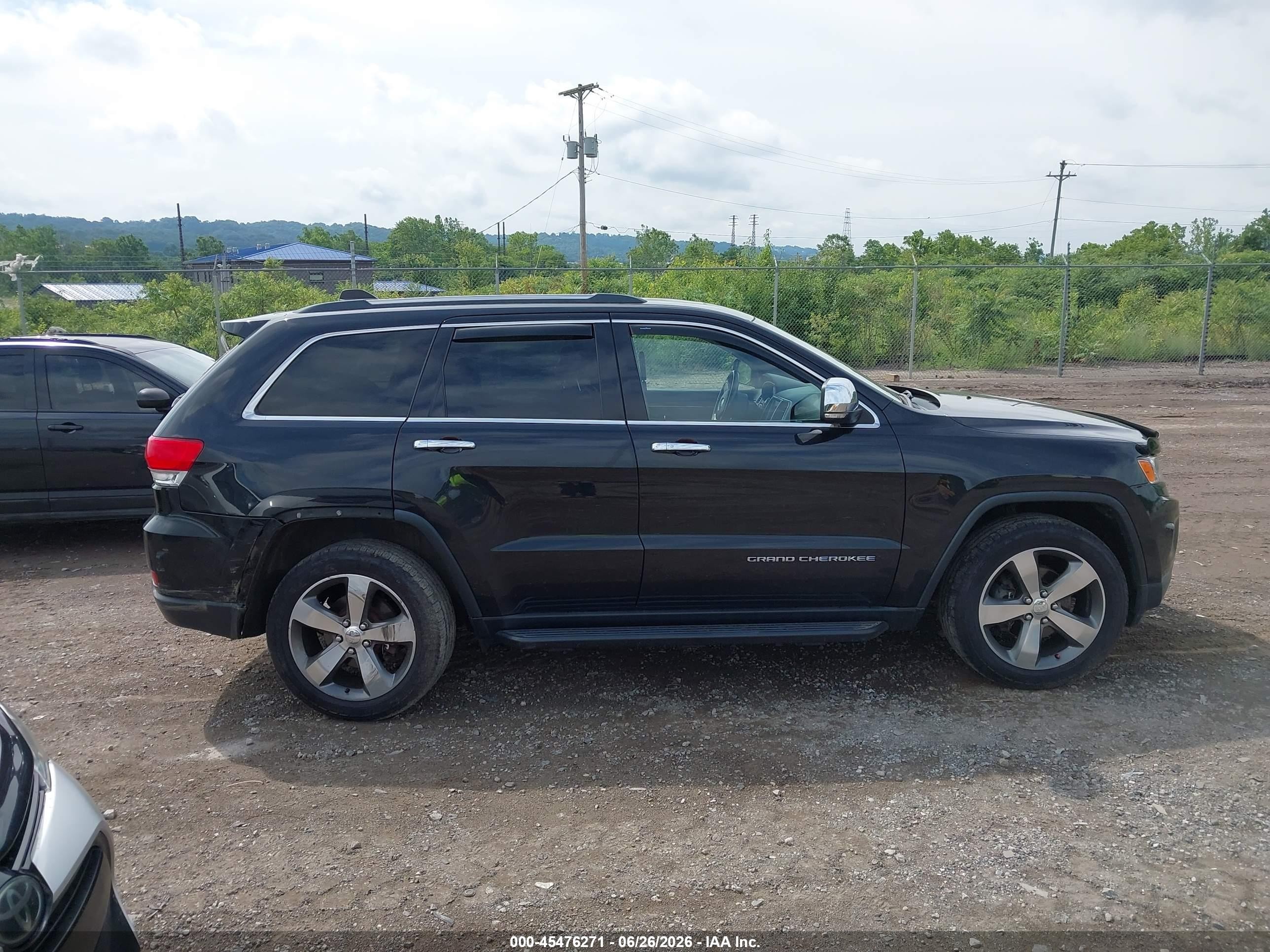 2015 Jeep Grand Cherokee Limited Black vin: 1C4RJFBG2FC605243
