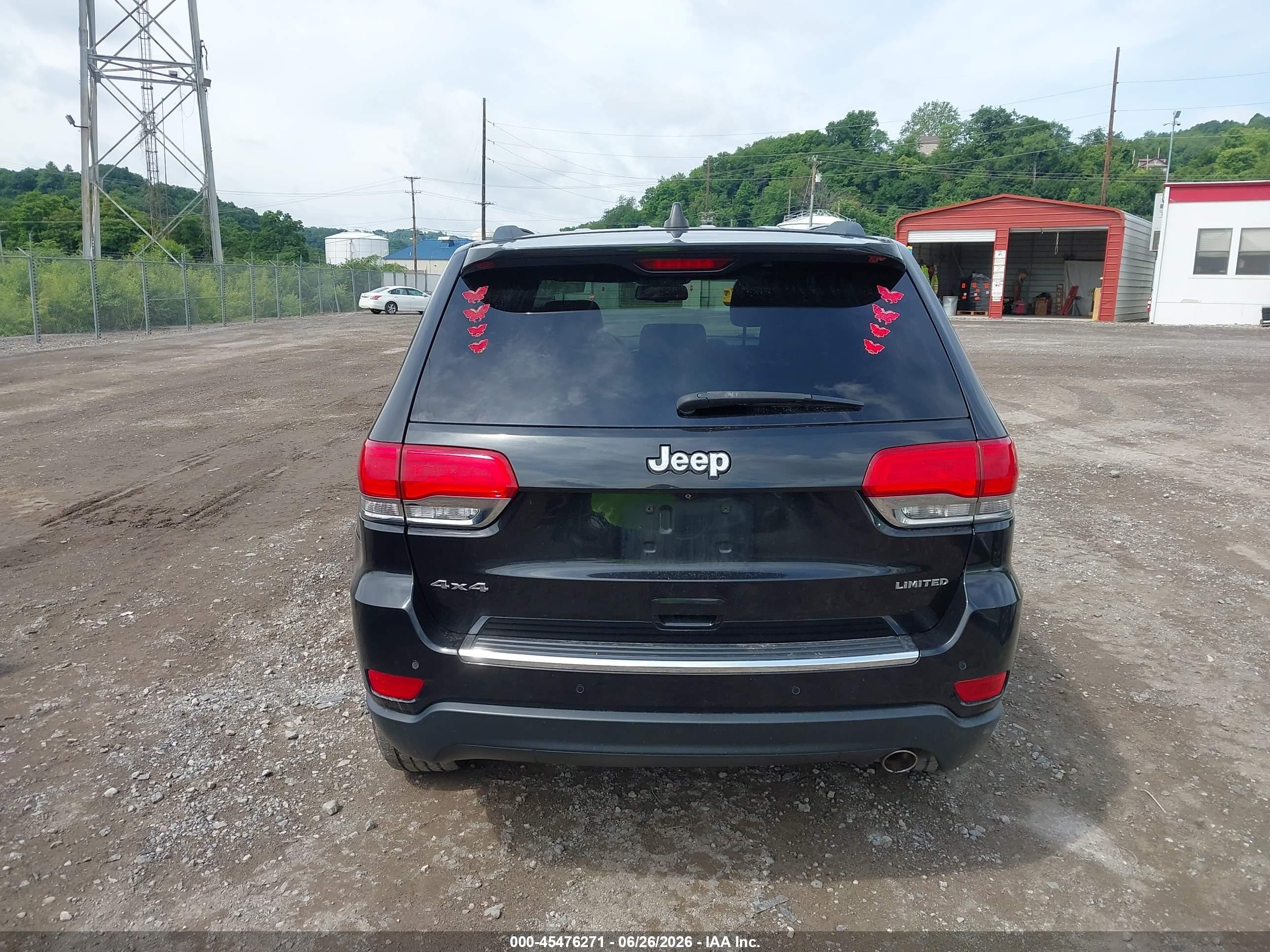 2015 Jeep Grand Cherokee Limited Black vin: 1C4RJFBG2FC605243