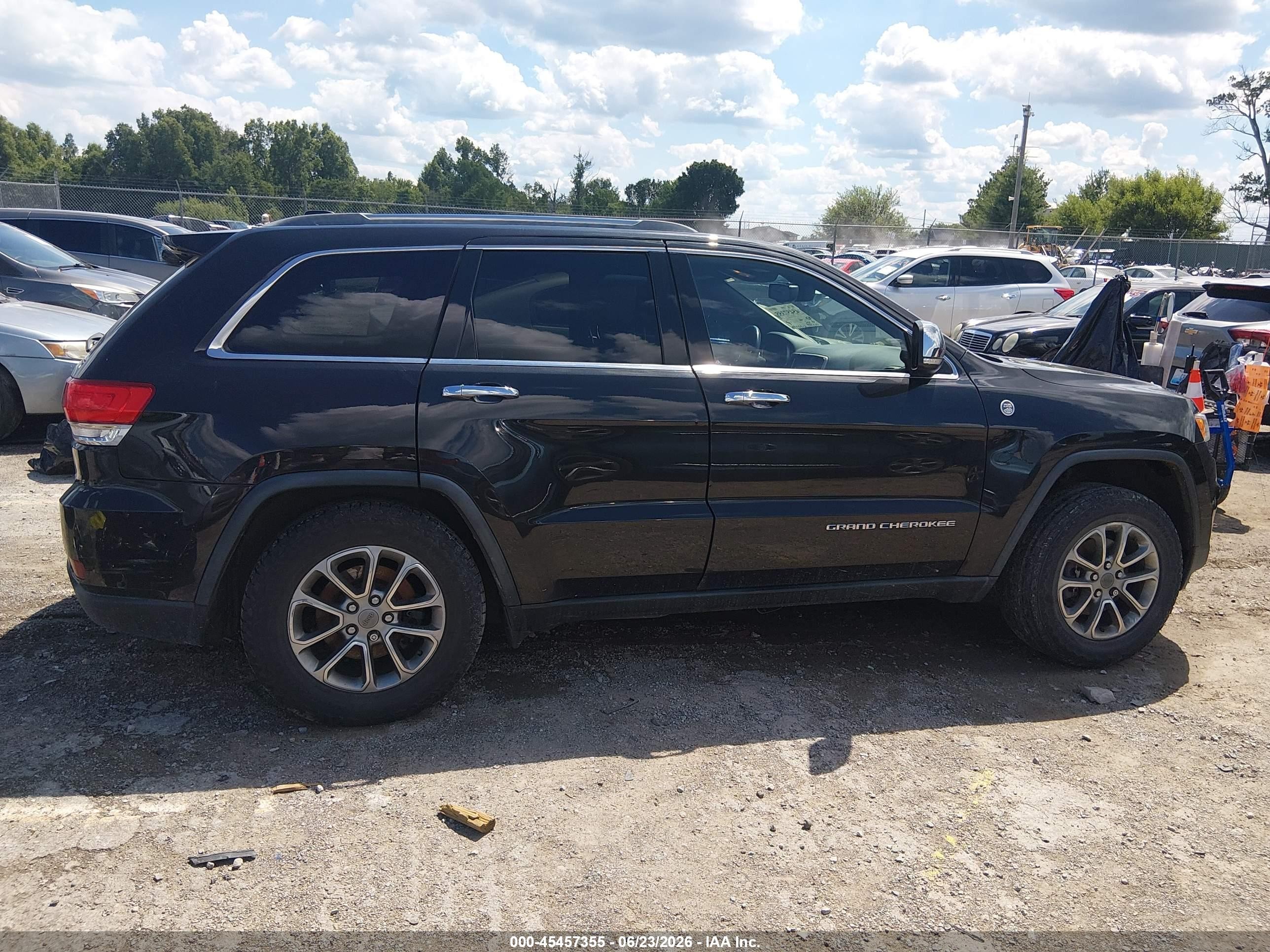 2015 Jeep Grand Cherokee Limited Black vin: 1C4RJFBG2FC609602
