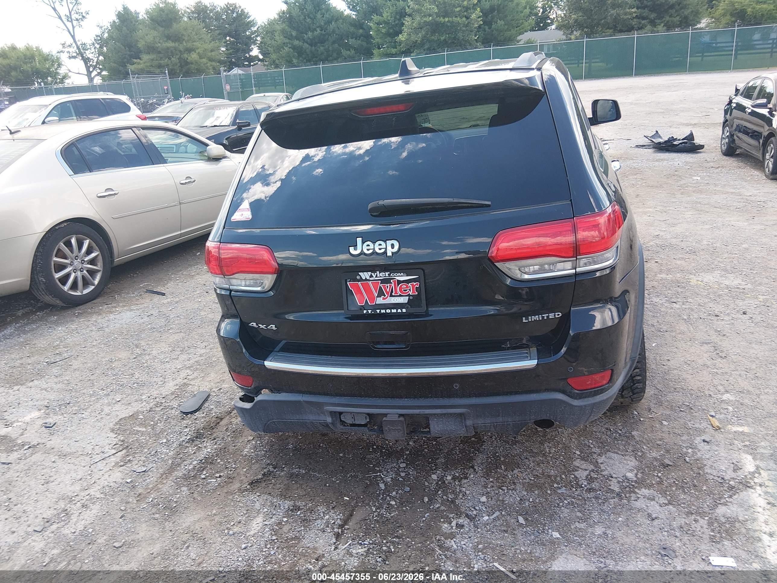 2015 Jeep Grand Cherokee Limited Black vin: 1C4RJFBG2FC609602