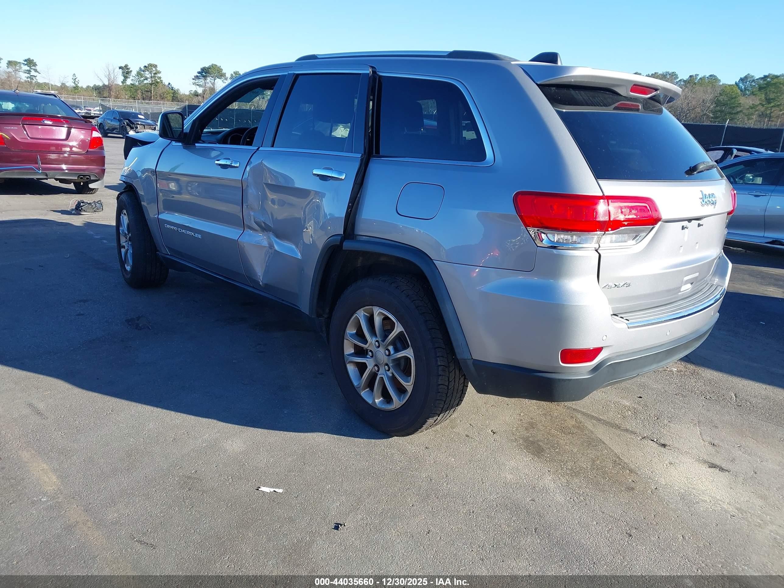 2015 Jeep Grand Cherokee Limited Серебряный vin: 1C4RJFBG2FC619935