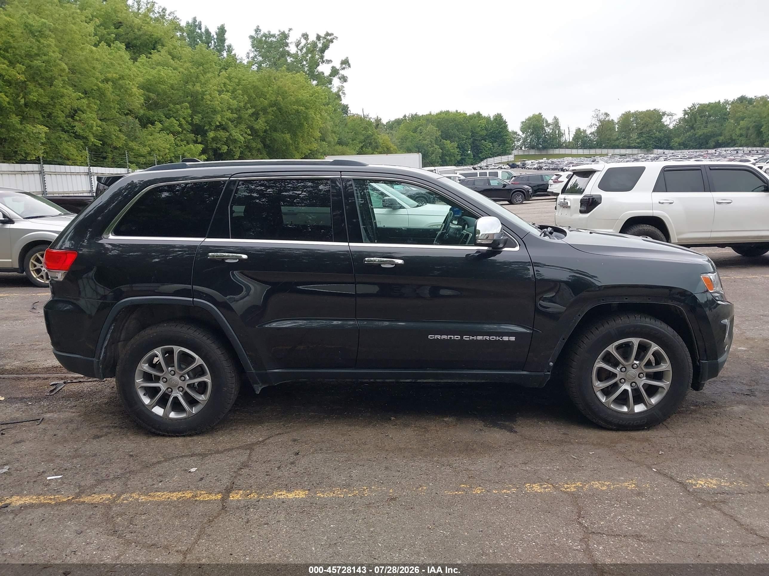2015 Jeep Grand Cherokee Limited Black vin: 1C4RJFBG2FC630983