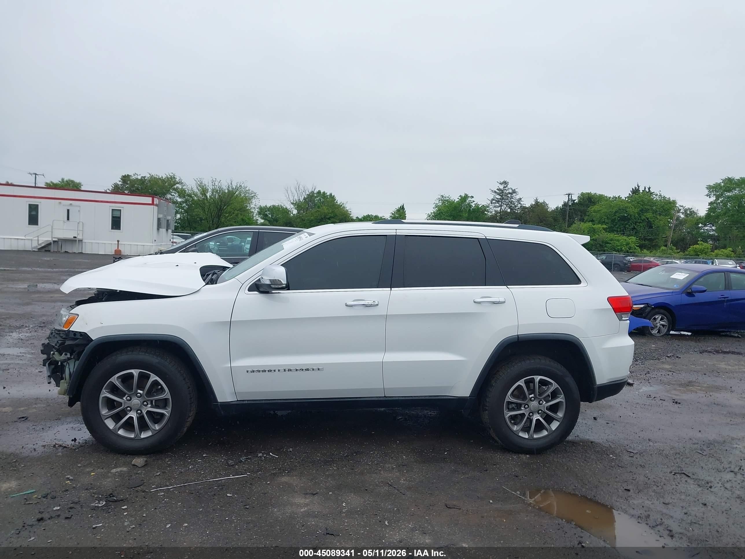 2015 Jeep Grand Cherokee Limited White vin: 1C4RJFBG2FC633124
