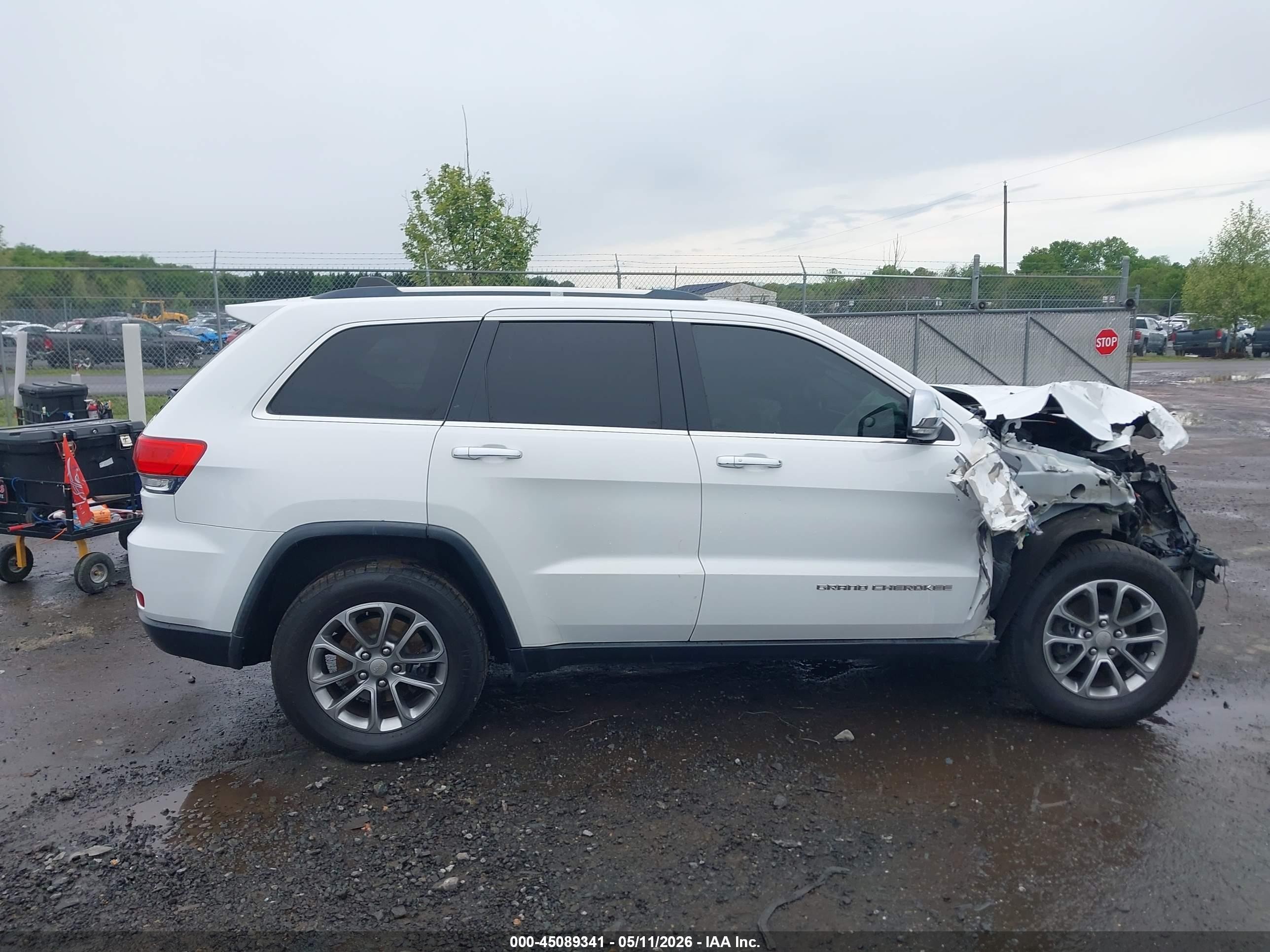2015 Jeep Grand Cherokee Limited White vin: 1C4RJFBG2FC633124