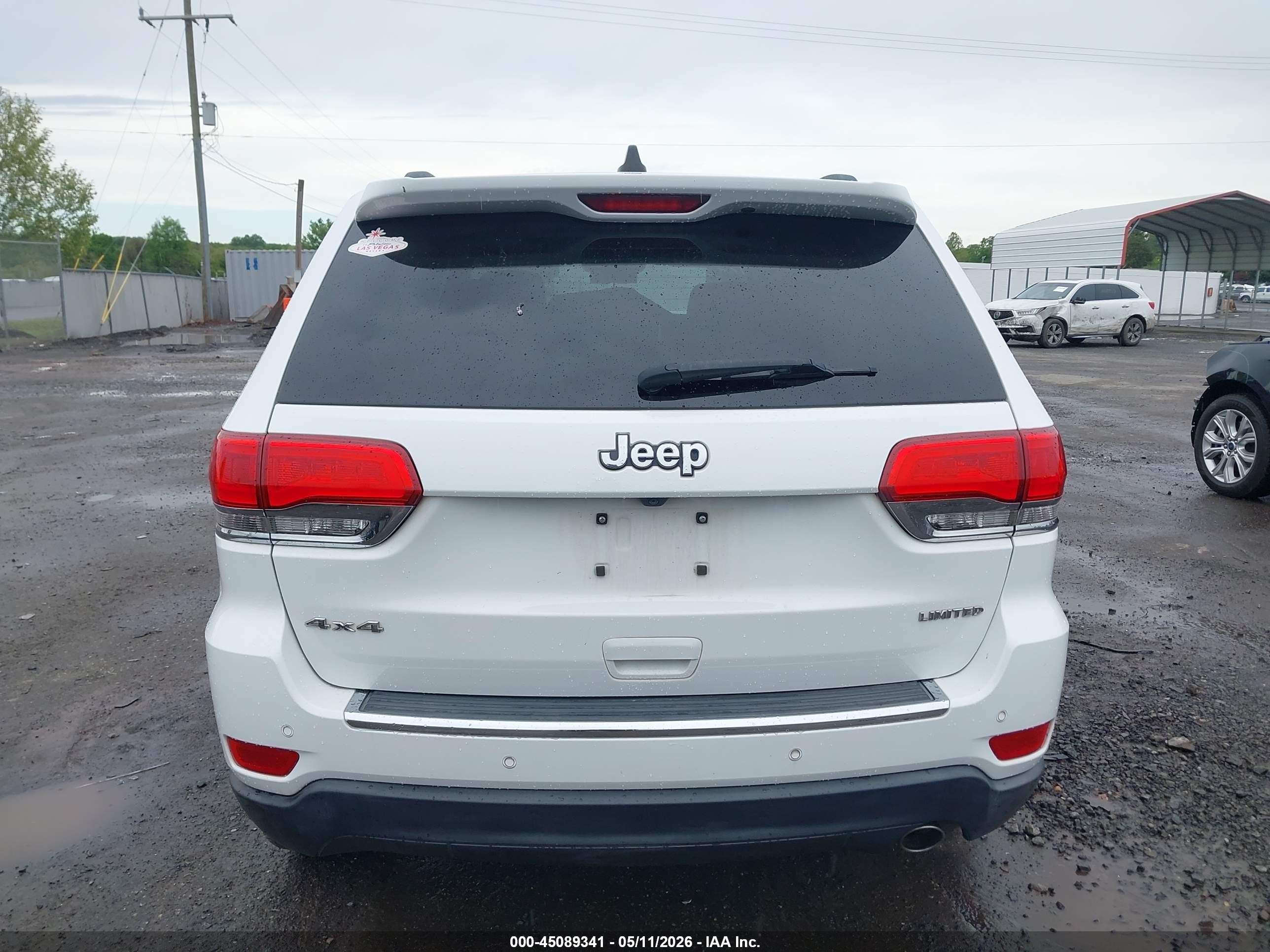 2015 Jeep Grand Cherokee Limited White vin: 1C4RJFBG2FC633124