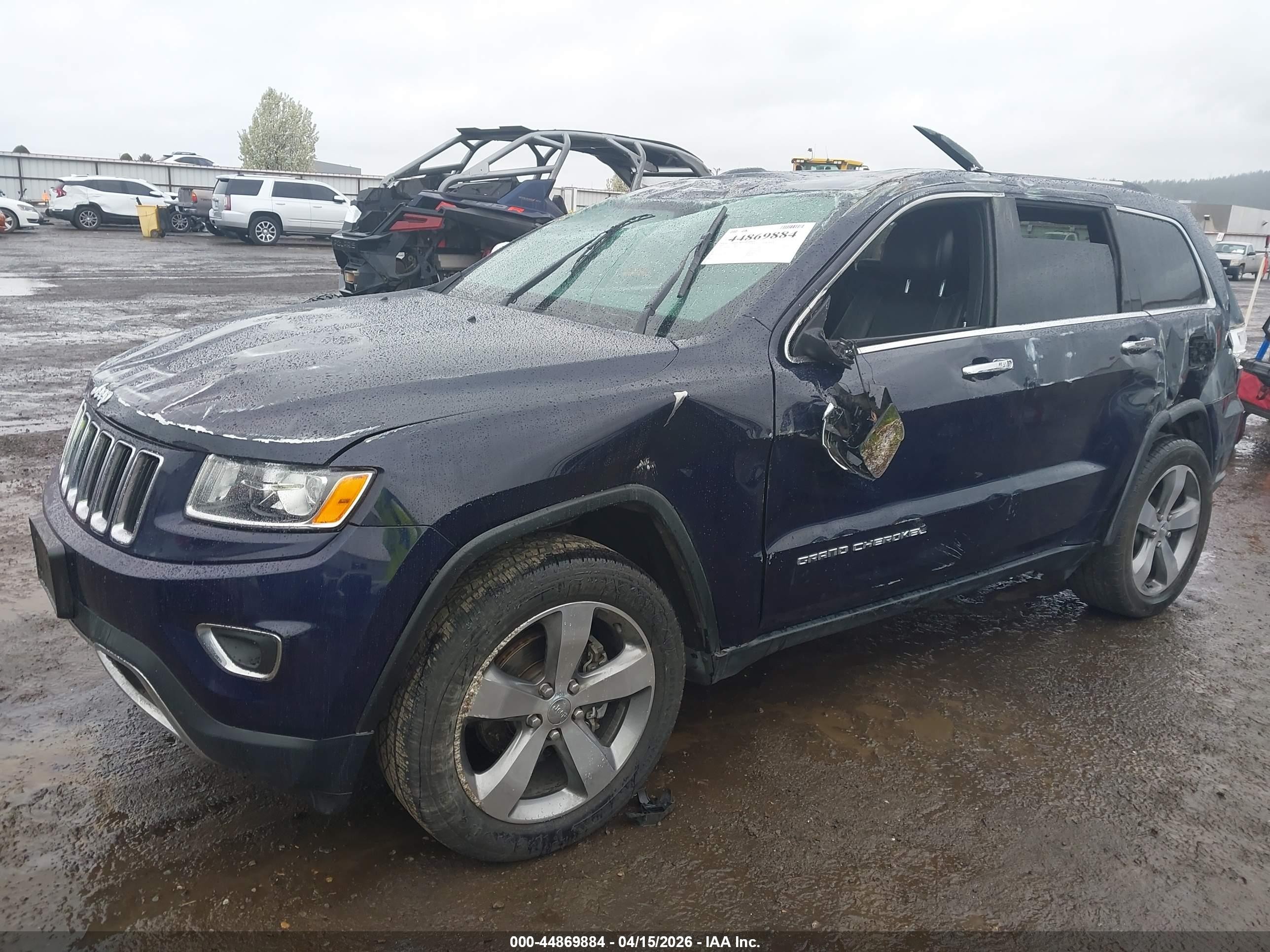 2015 Jeep Grand Cherokee Limited Blue vin: 1C4RJFBG2FC662171