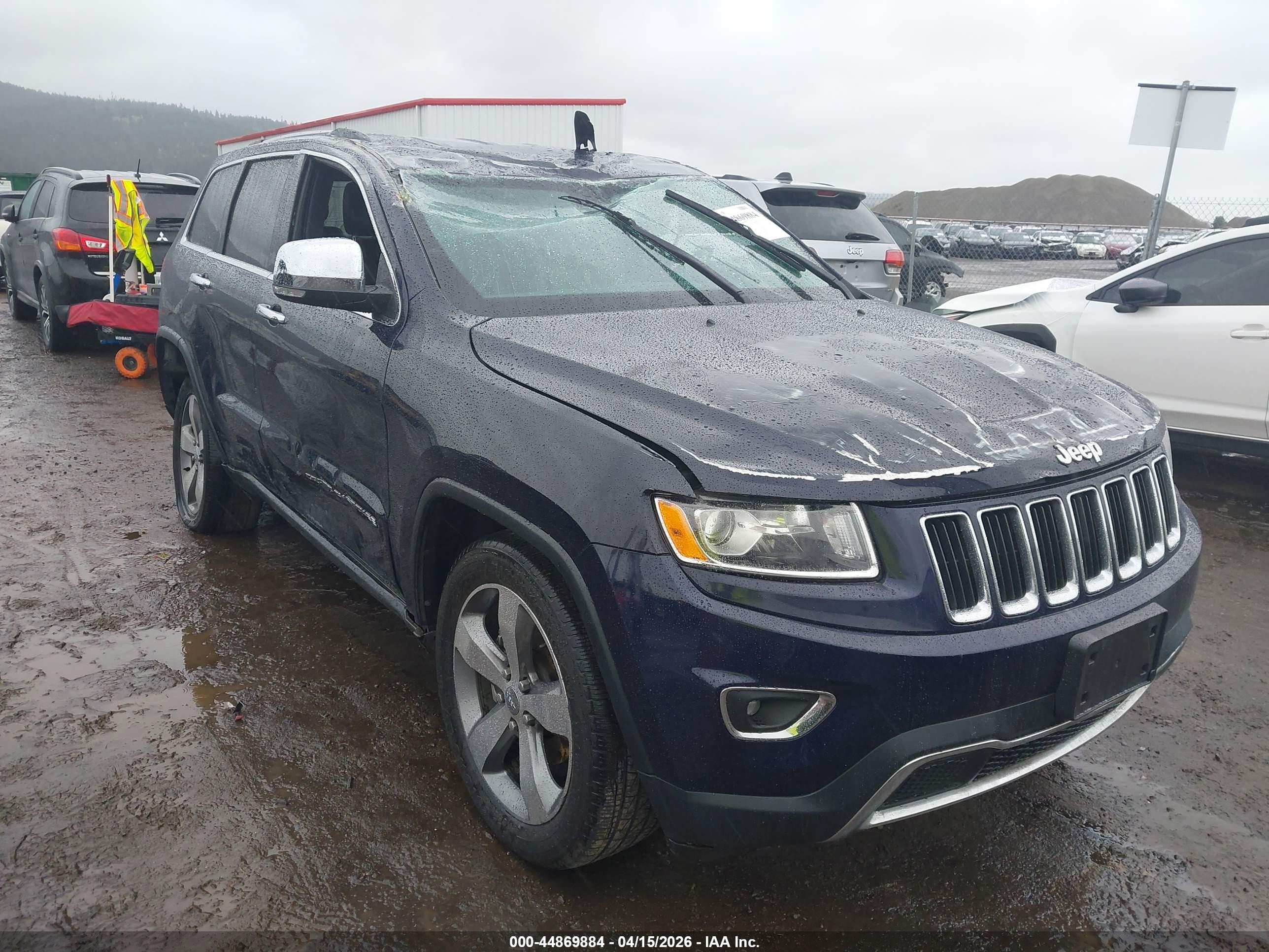 2015 Jeep Grand Cherokee Limited Blue vin: 1C4RJFBG2FC662171