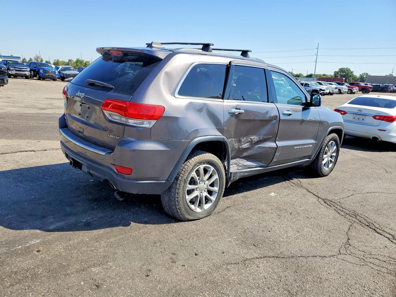 2015 Jeep Grand Cherokee Limited Серый vin: 1C4RJFBG2FC664356