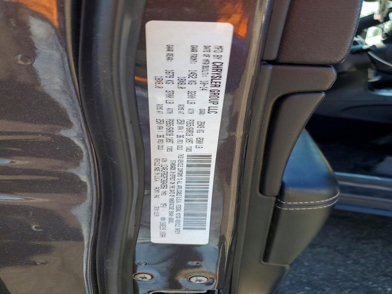 2015 Jeep Grand Cherokee Limited Серый vin: 1C4RJFBG2FC664356