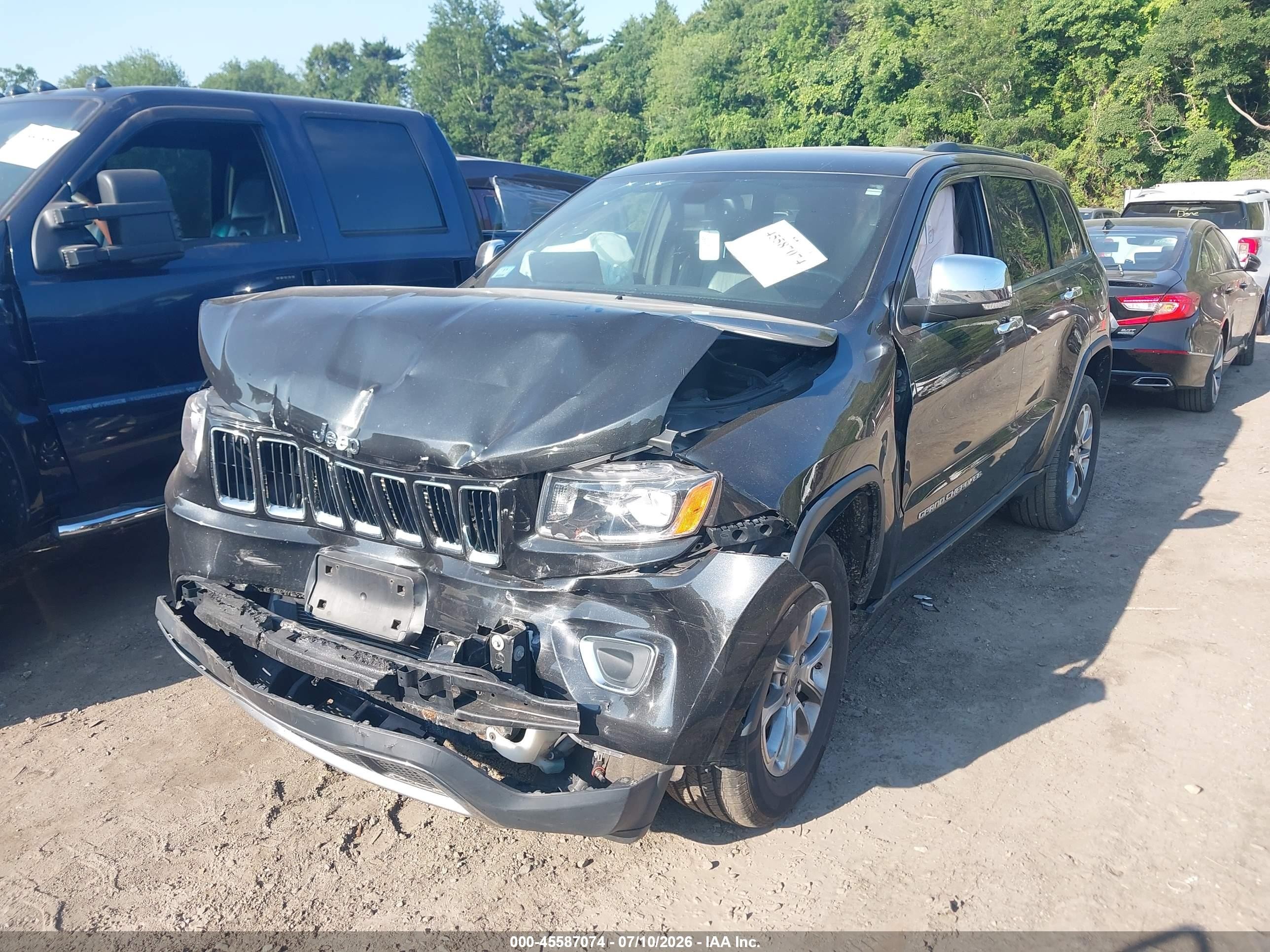 2015 Jeep Grand Cherokee Limited Черный vin: 1C4RJFBG2FC697258