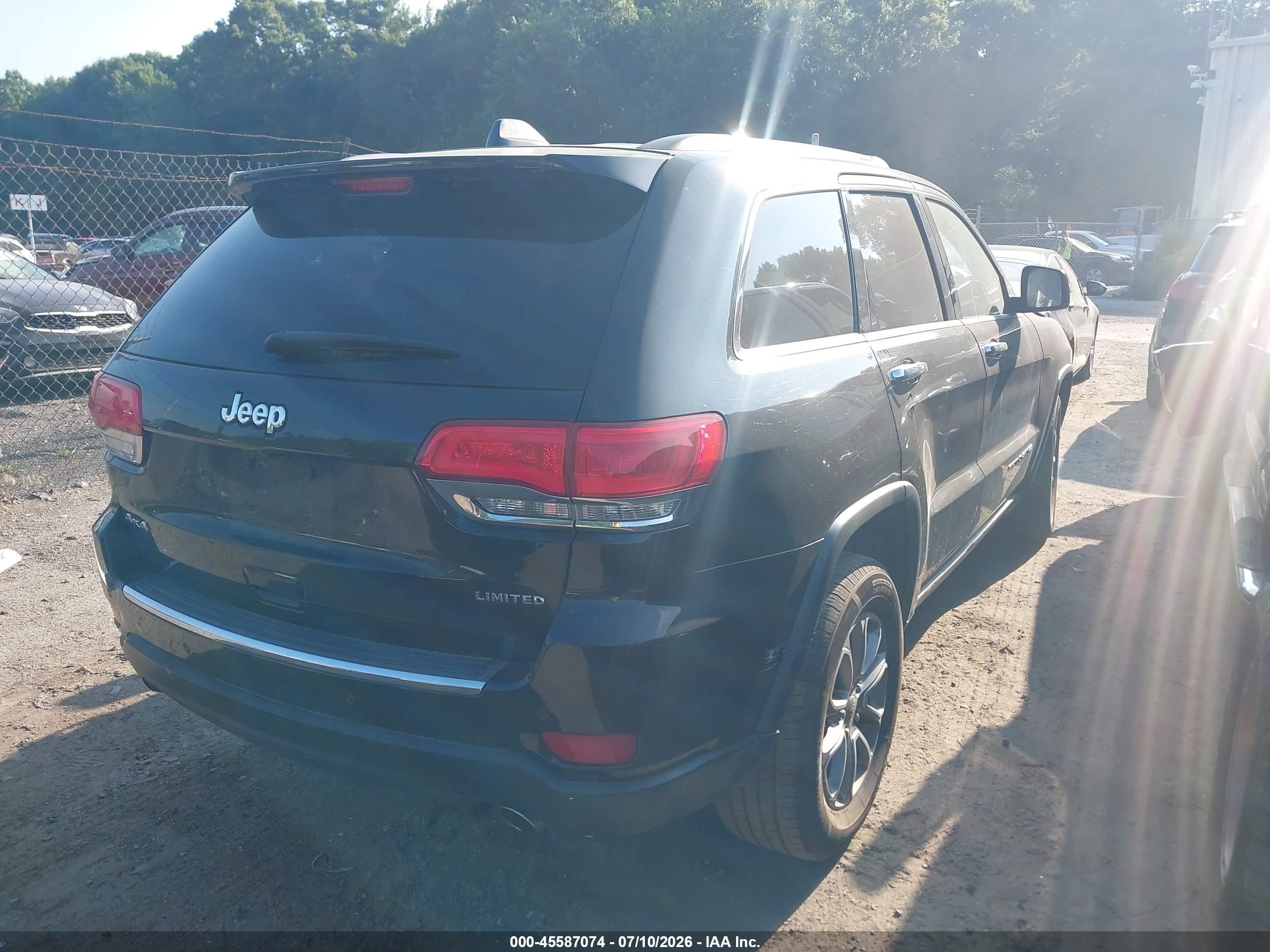 2015 Jeep Grand Cherokee Limited Черный vin: 1C4RJFBG2FC697258