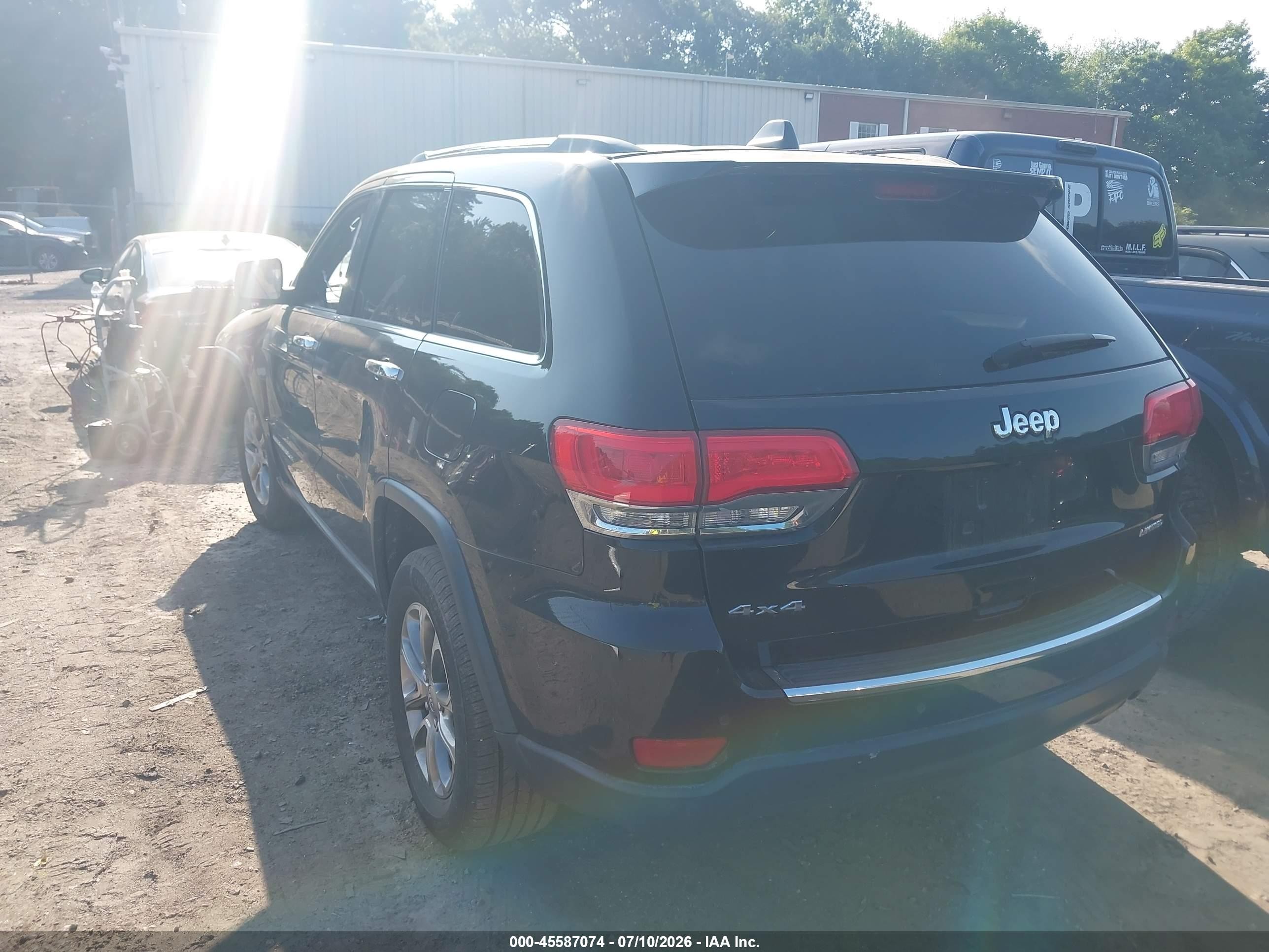 2015 Jeep Grand Cherokee Limited Черный vin: 1C4RJFBG2FC697258